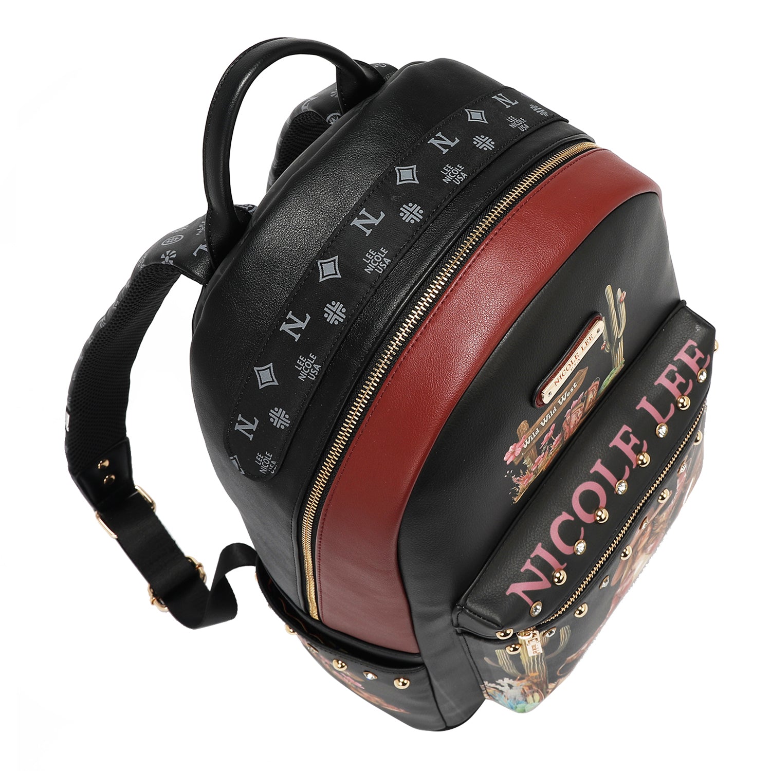 MOCHILA GRANDE DE MODA CON PUERTO DE CARGA USB Y BOLSA (SOFIA MONTANA)