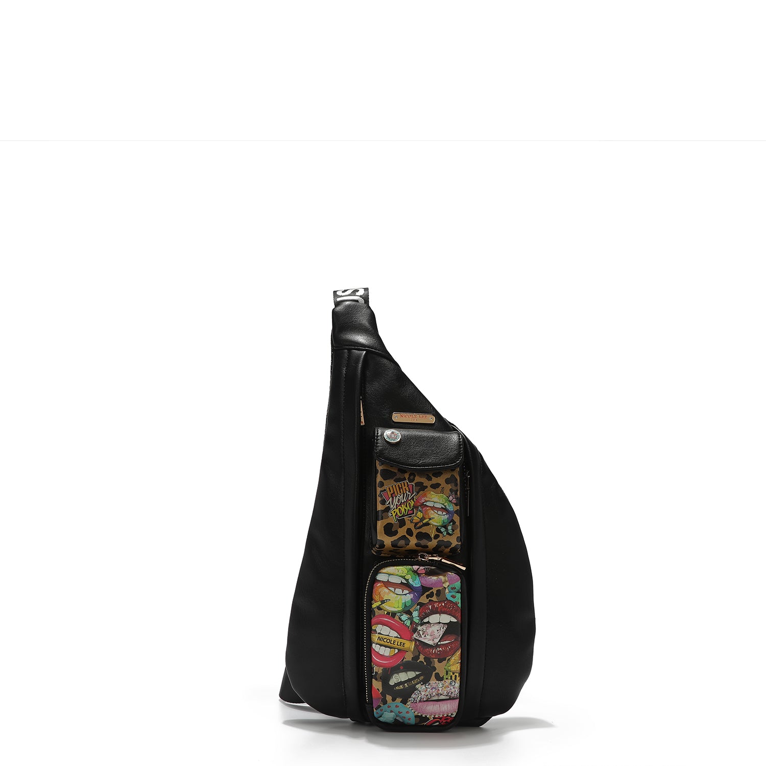 Cross backpack with outer pockets