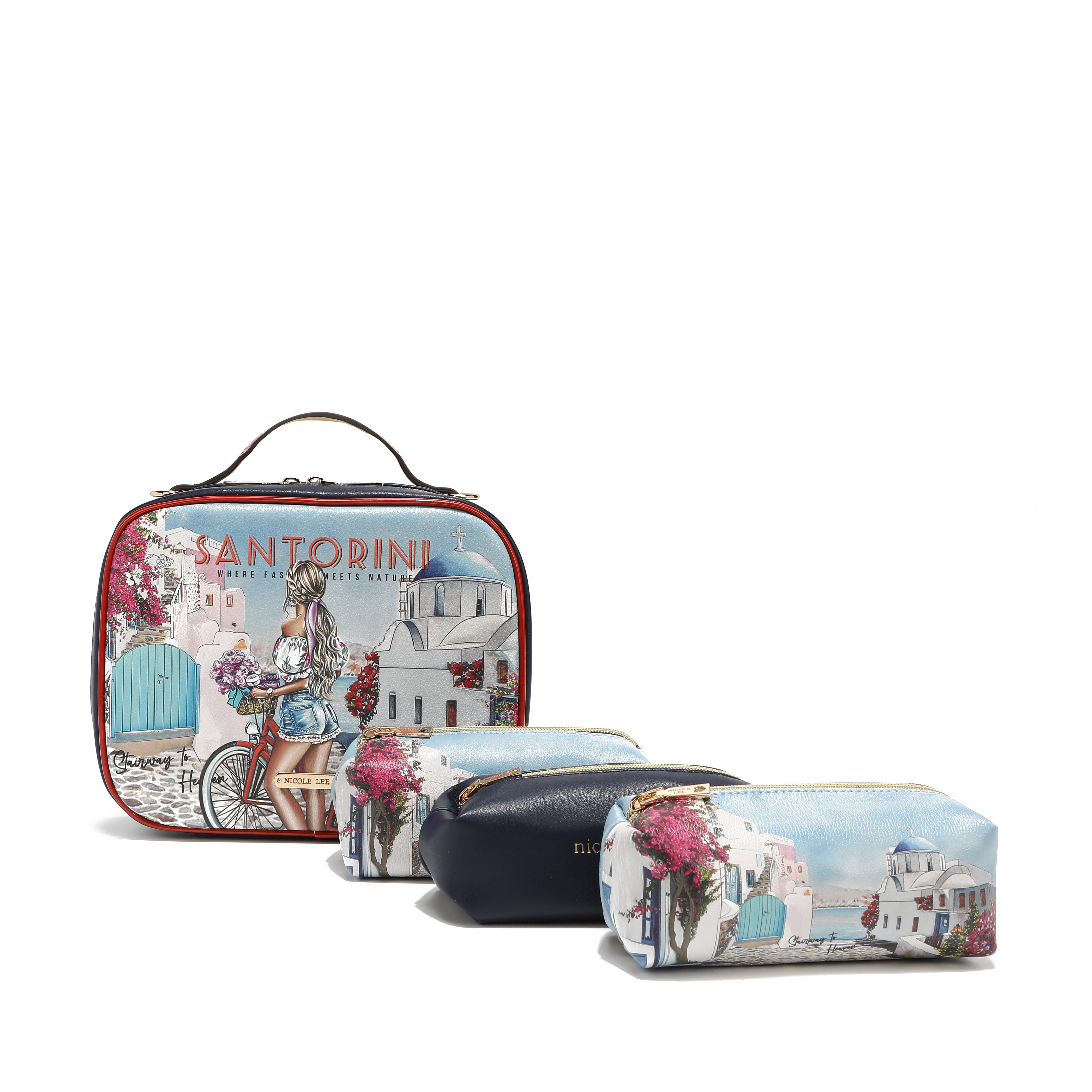 Travel bag set with cases