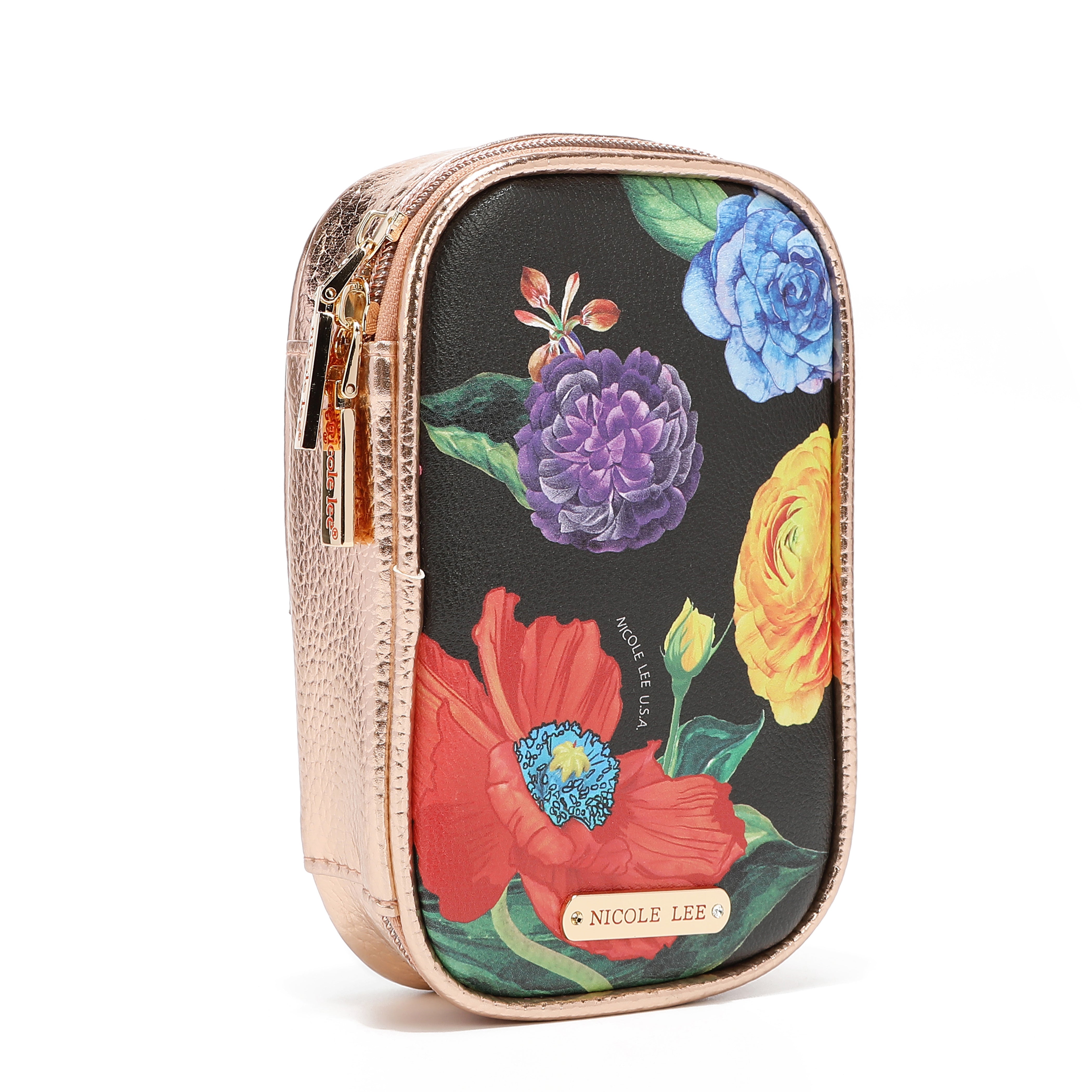 Set von Make -up -Bürsten mit Gehäuse