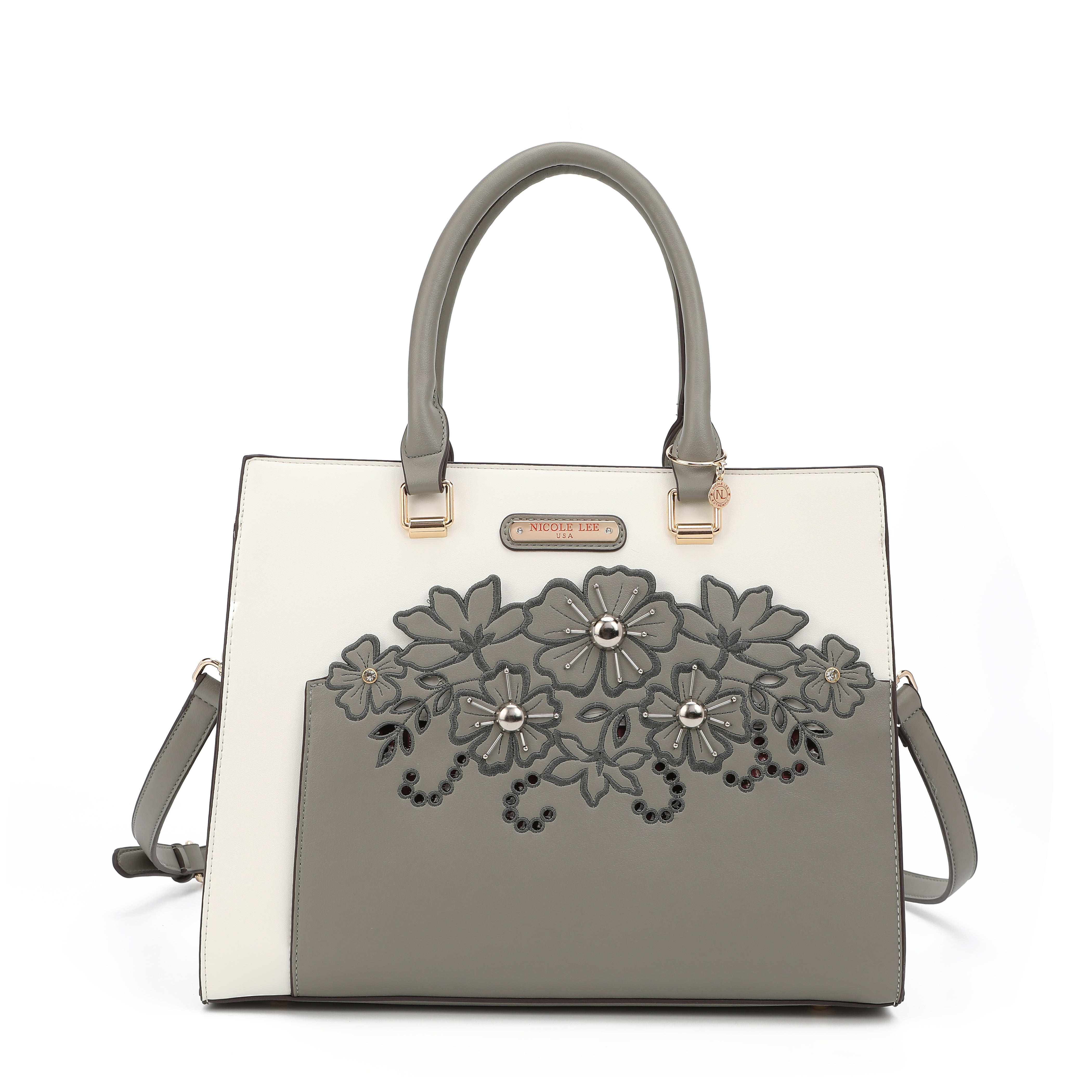 Bolsa com bordado floral