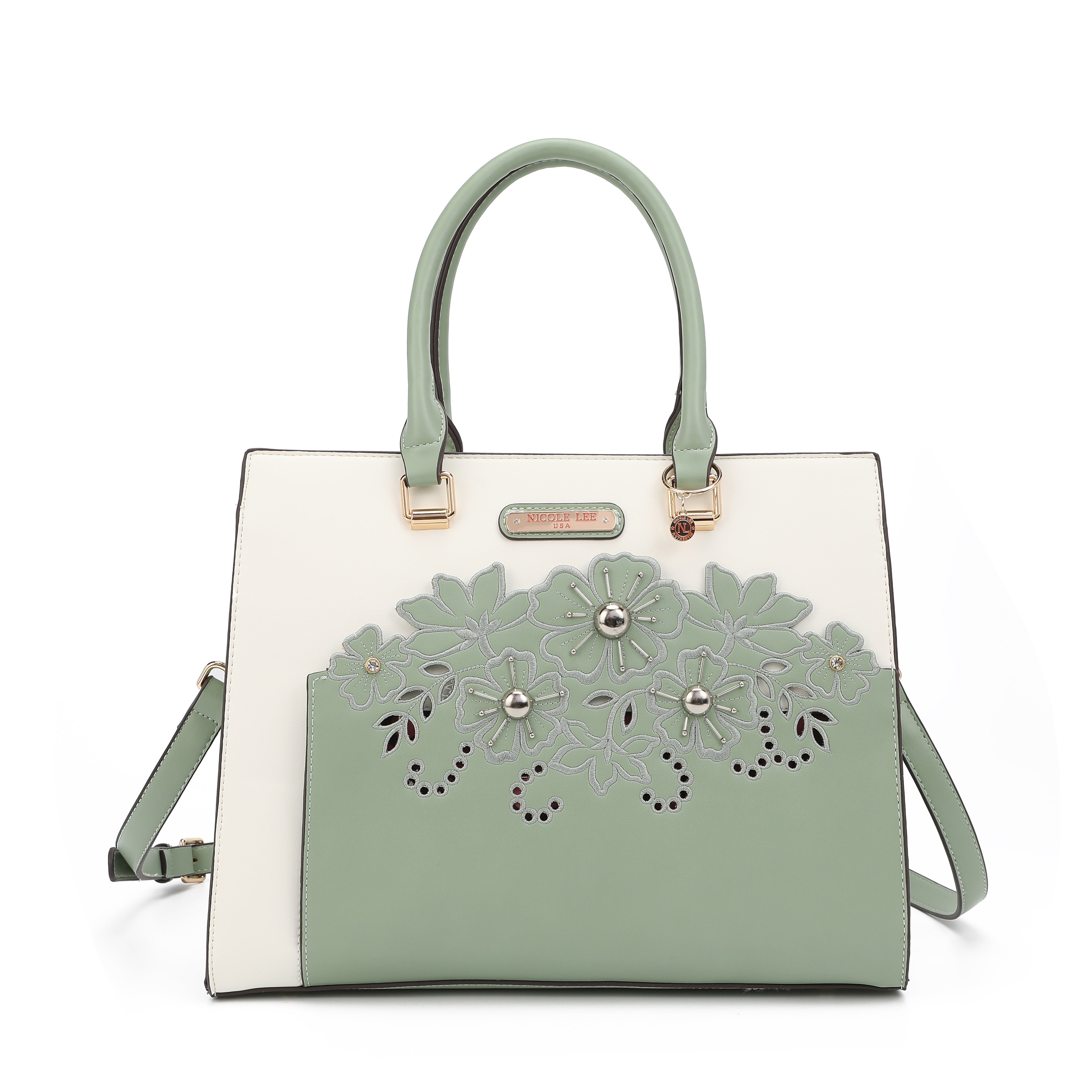 Bolsa com bordado floral