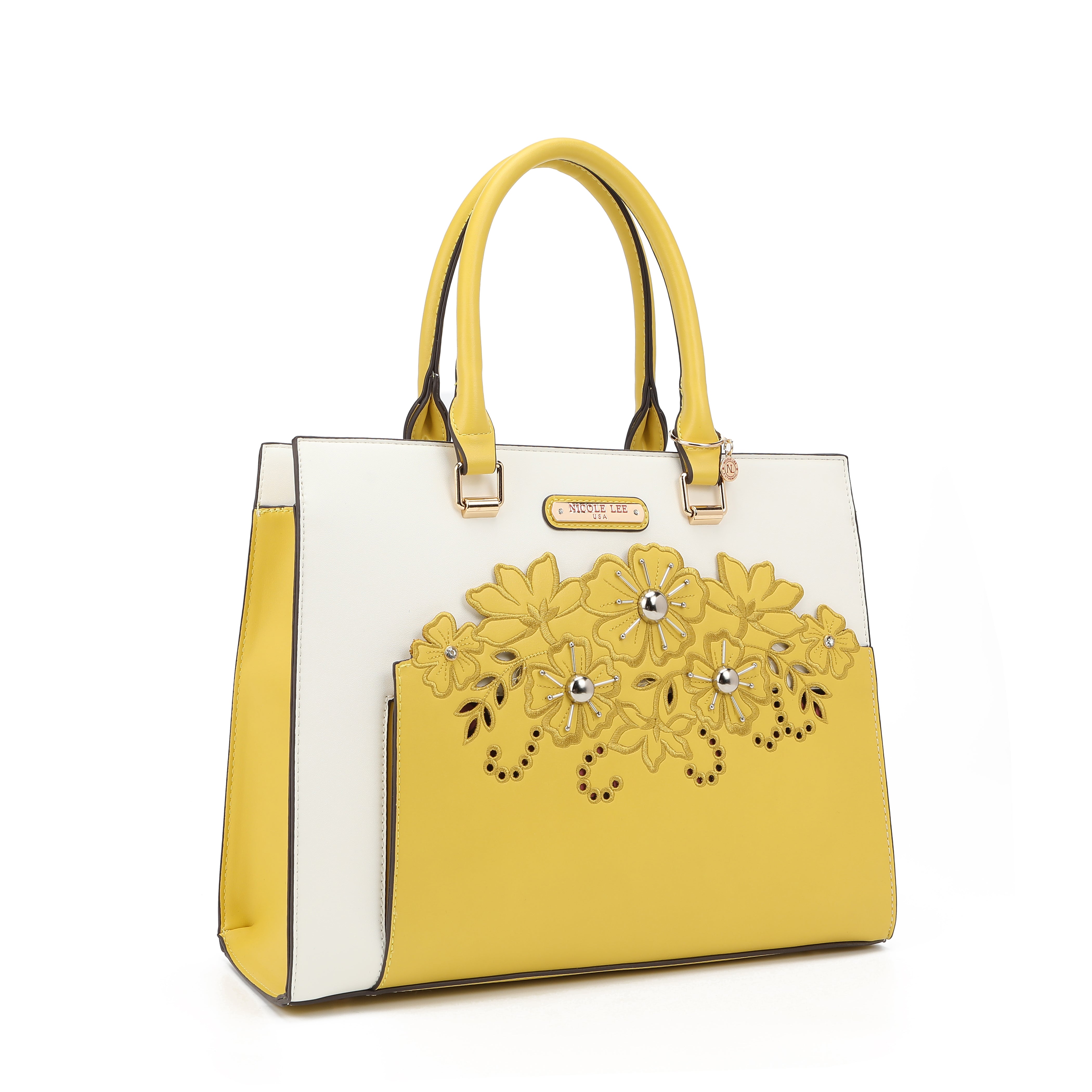 Bolsa com bordado floral