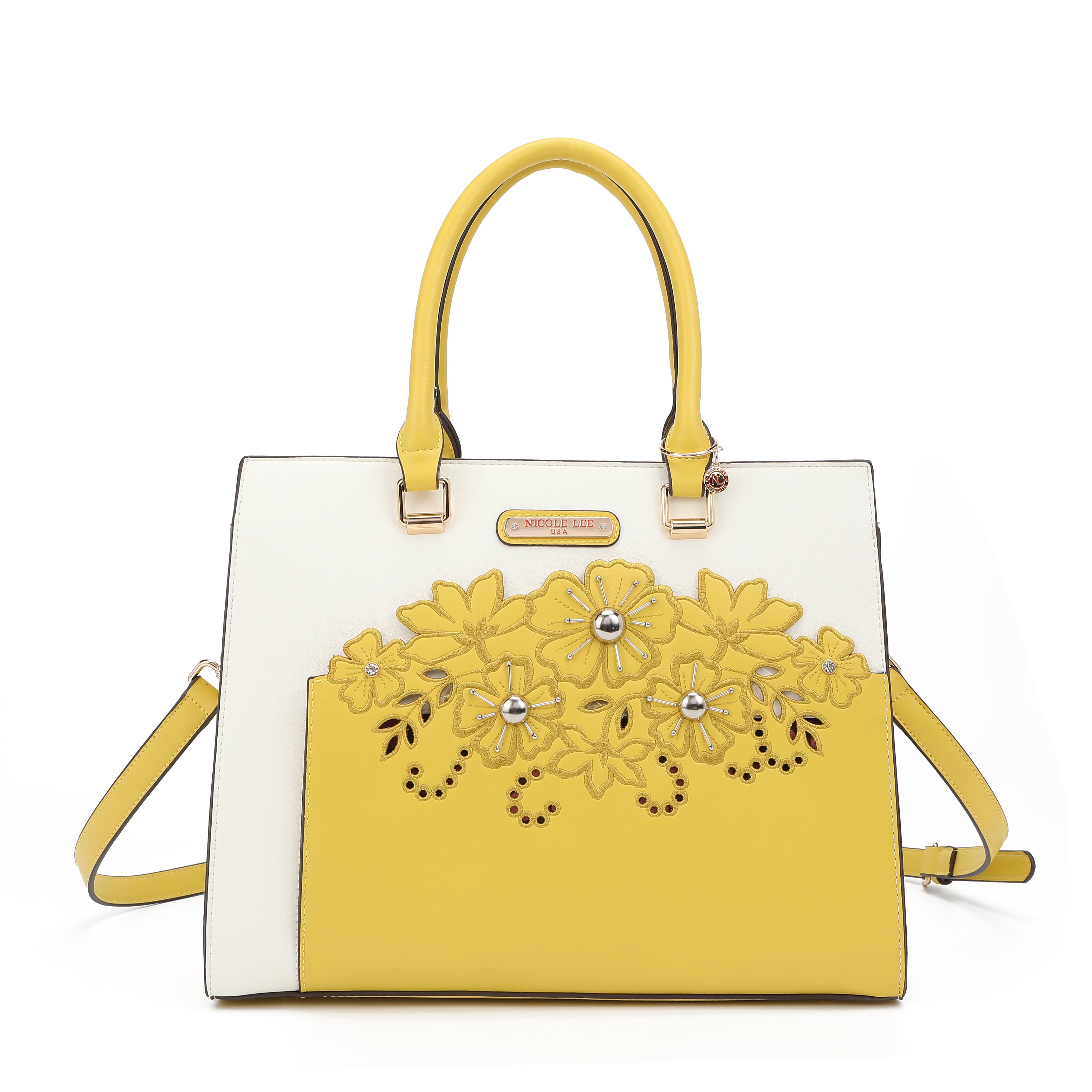 Bolsa com bordado floral