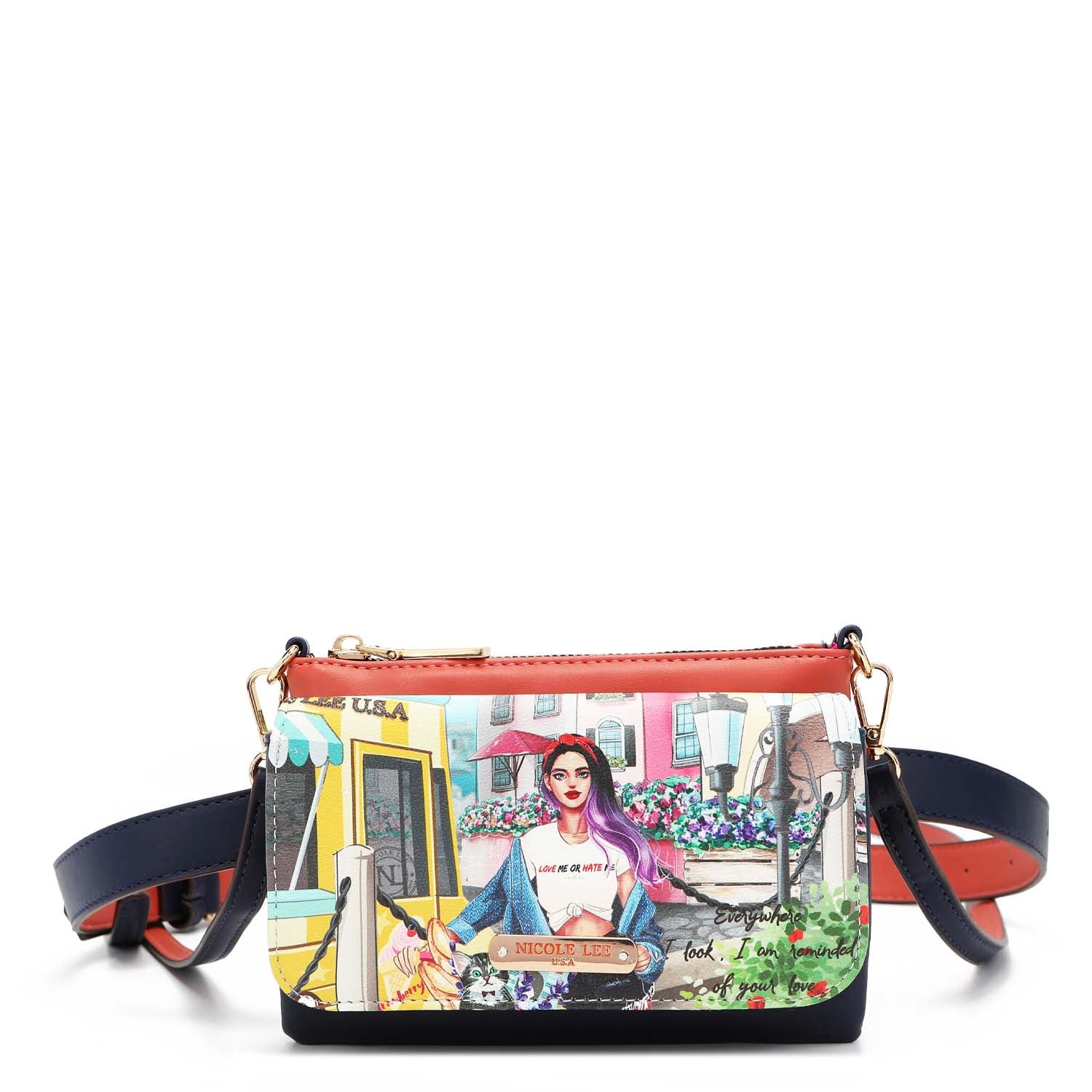 Cabrio Fine a Bandolera mit Druck