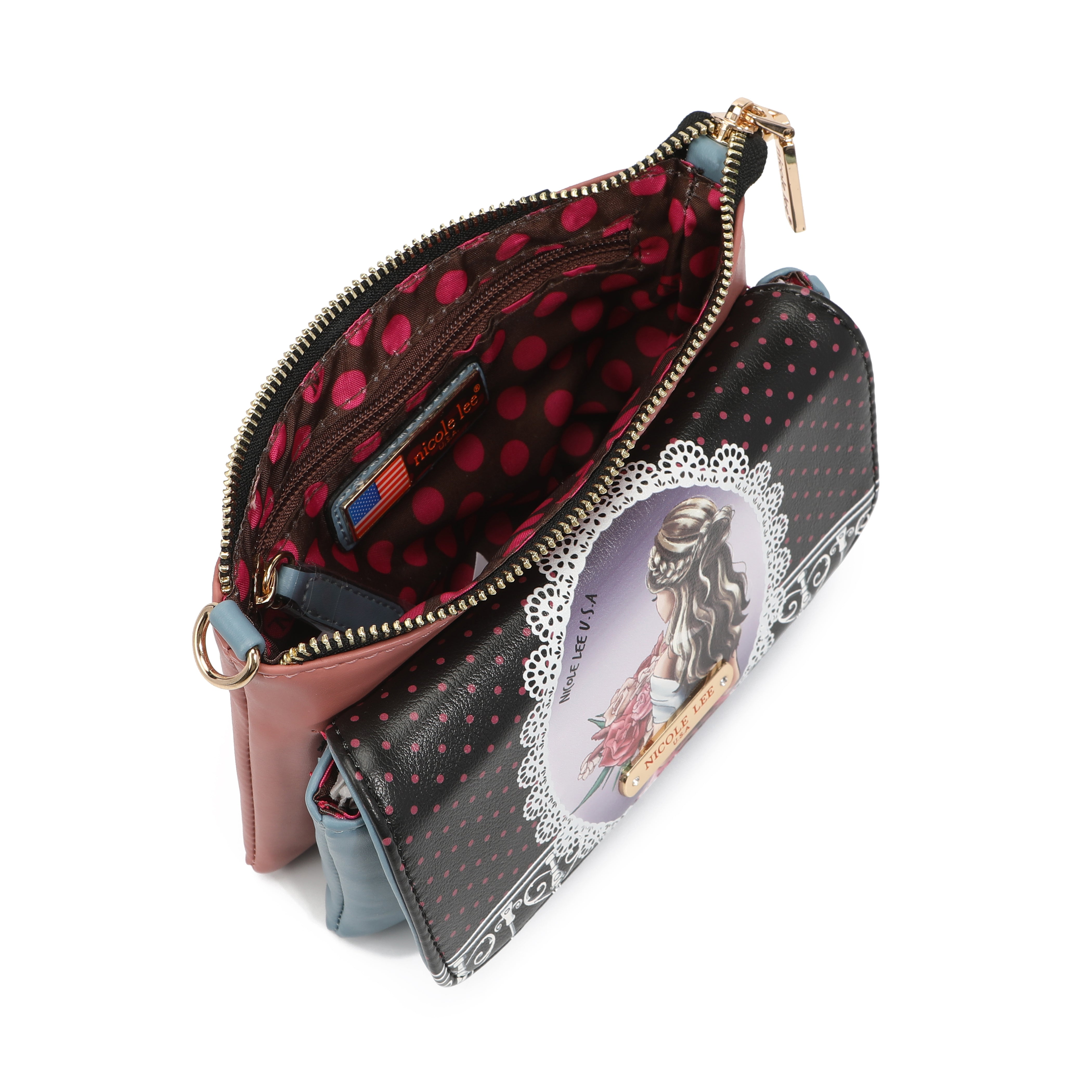 Cabrio Fine a Bandolera mit Druck