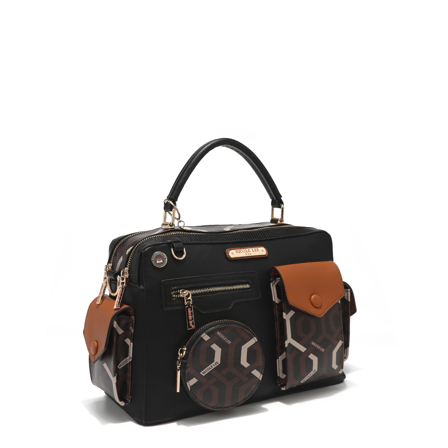 "GEOMETRIC" MEDIUM MESSENGER BAG