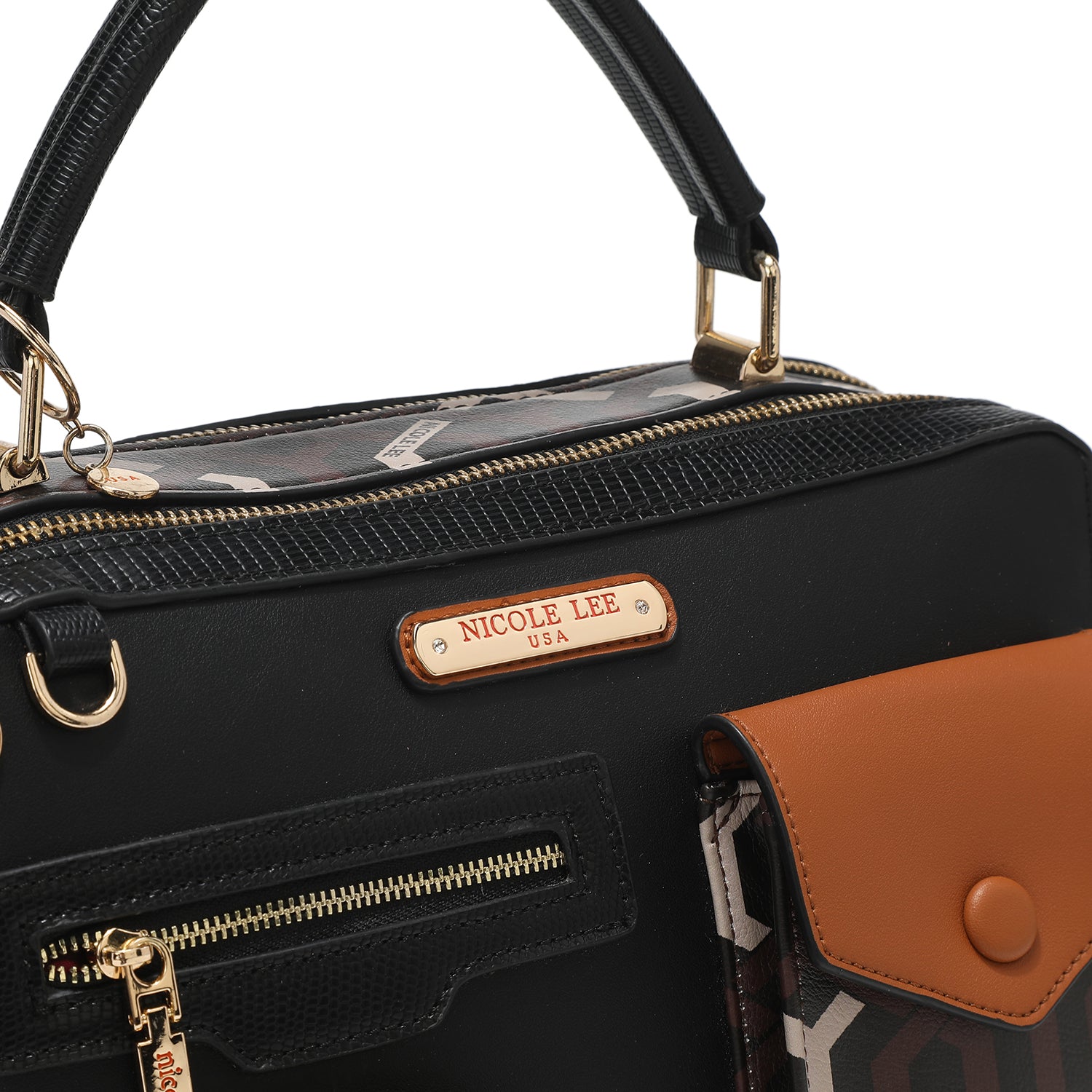 "GEOMETRIC" MEDIUM MESSENGER BAG