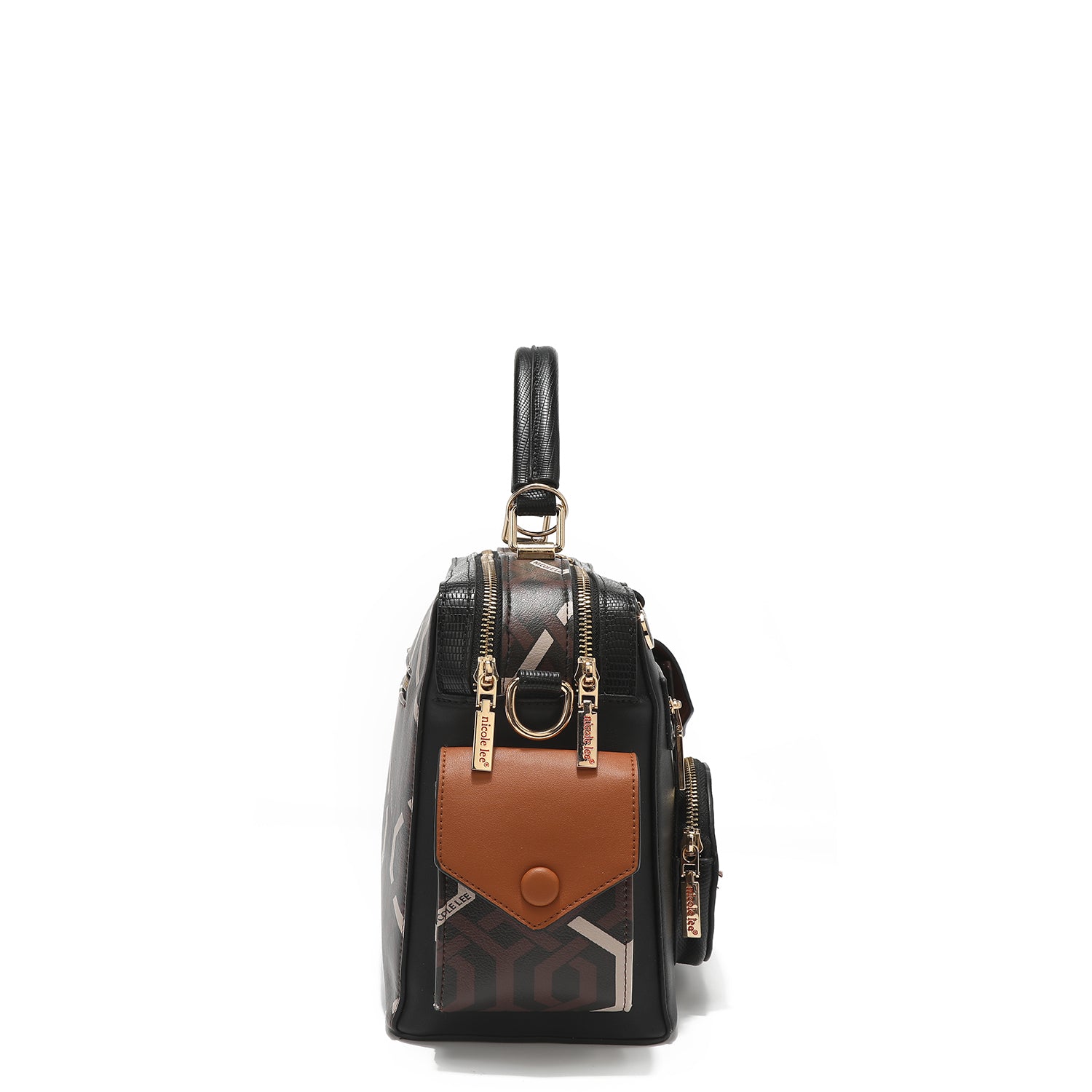 "GEOMETRIC" MEDIUM MESSENGER BAG