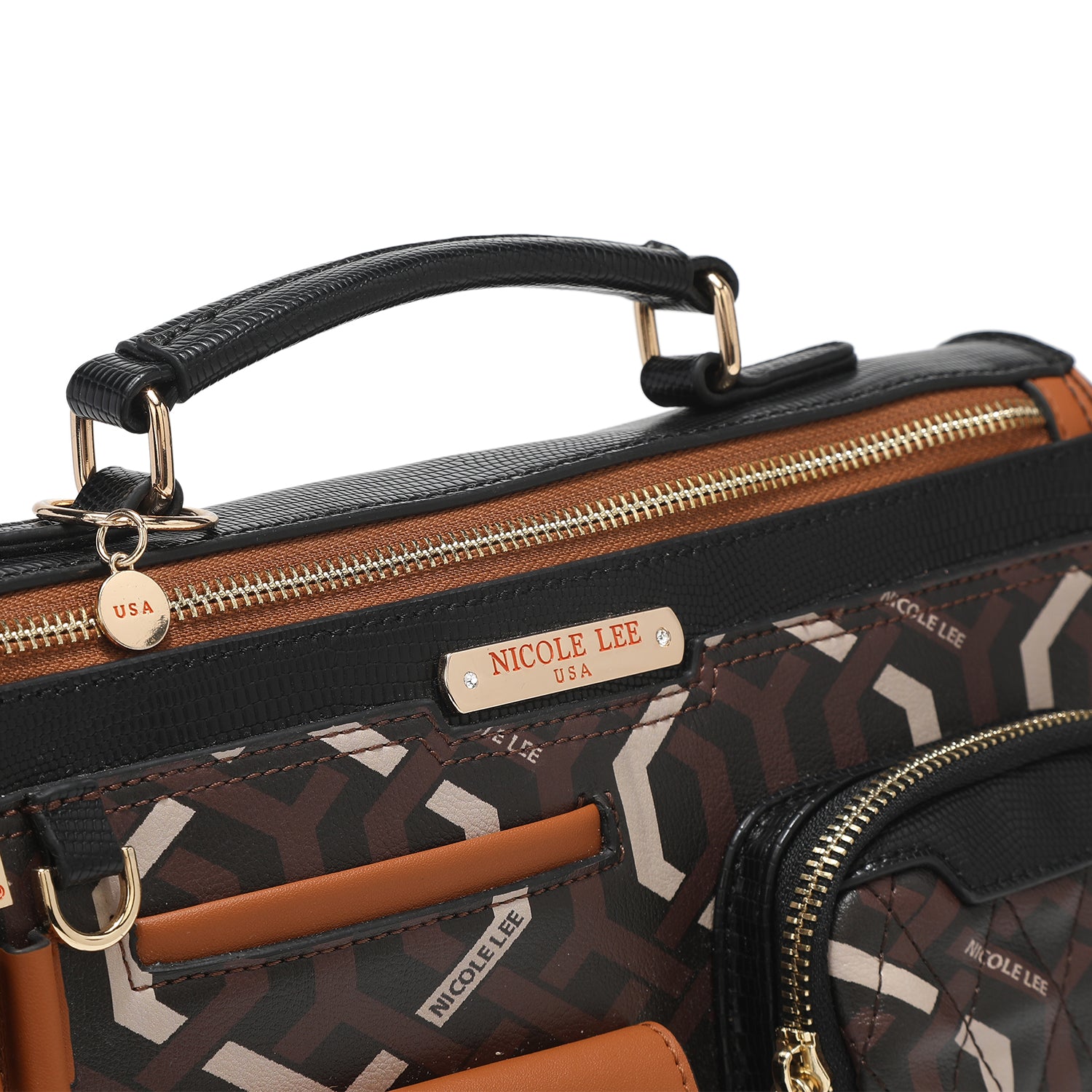 BORSA A TRACOLLA PICCOLA "GEOMETRICA".