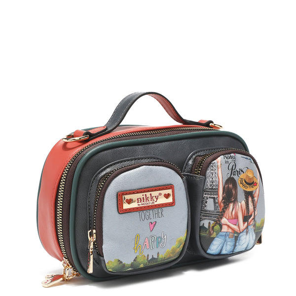 "THE HAPPY TOGETHER" DOUBLE POCKET CROSSBODY BAG