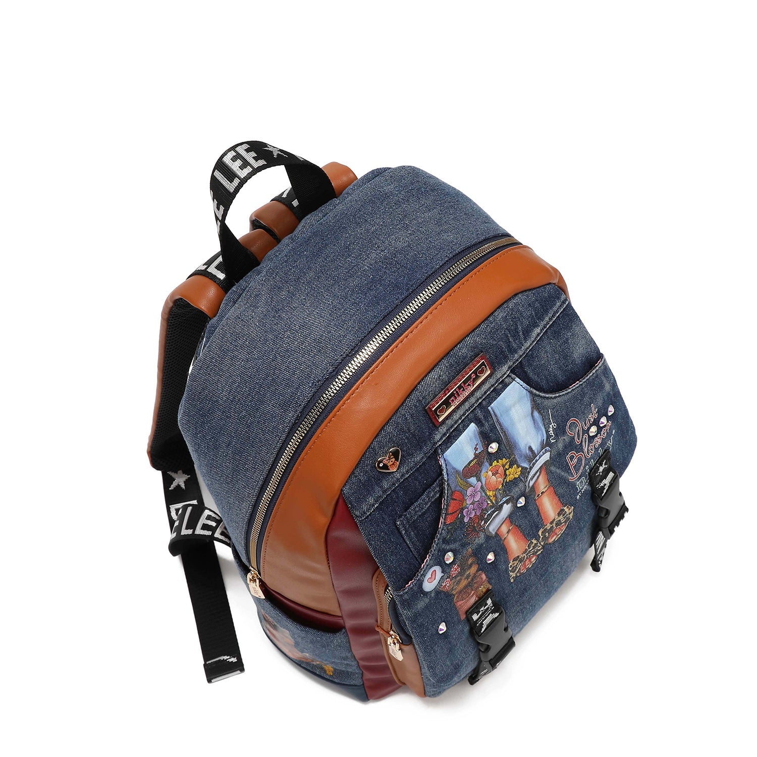 GROSSER RUCKSACK VON <tc>Denim</tc> MIT KLAPPE