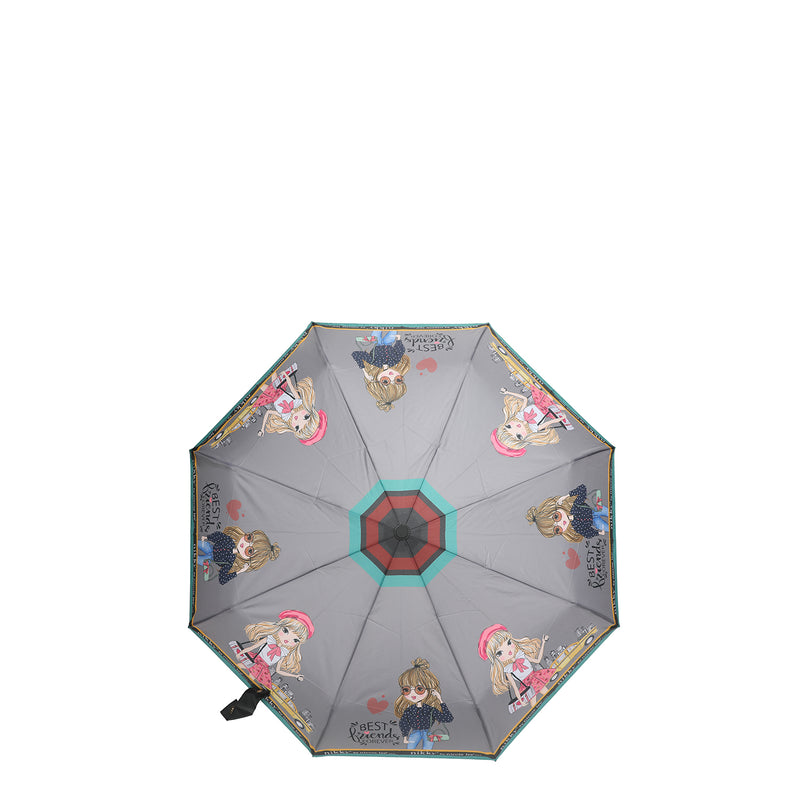 Tragbarer Regenschirm mit Aufdruck (Nikky von Nicole Lee)