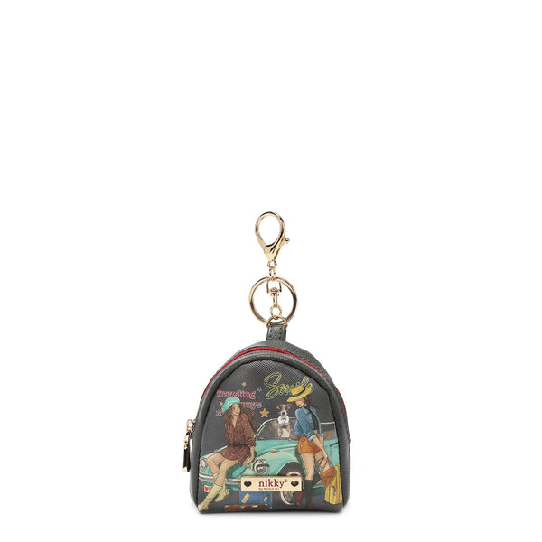 KEYCHAIN ​​WITH BACKPACK STYLE PURSE <tc>NIKKY</tc>