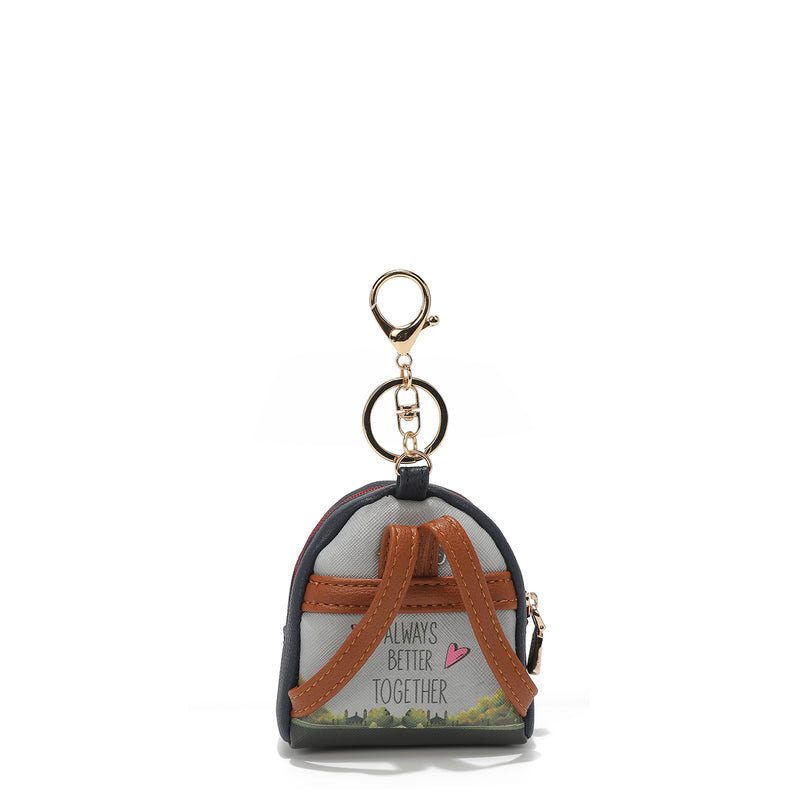 KEYCHAIN ​​WITH BACKPACK STYLE PURSE <tc>NIKKY</tc>