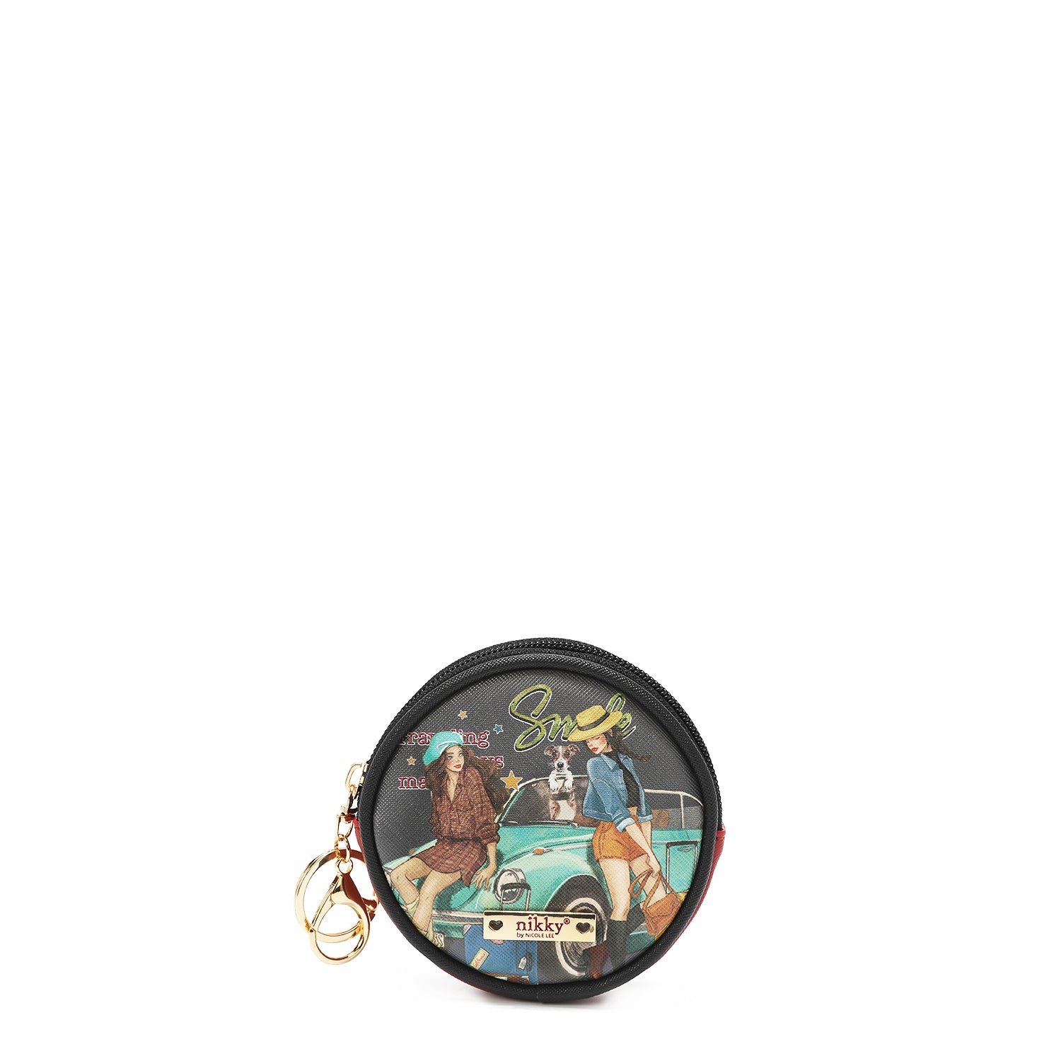 SCHLÜSSELANHÄNGER MIT KREISFÖRMIGER GELDBÖRSE <tc>NIKKY</tc>