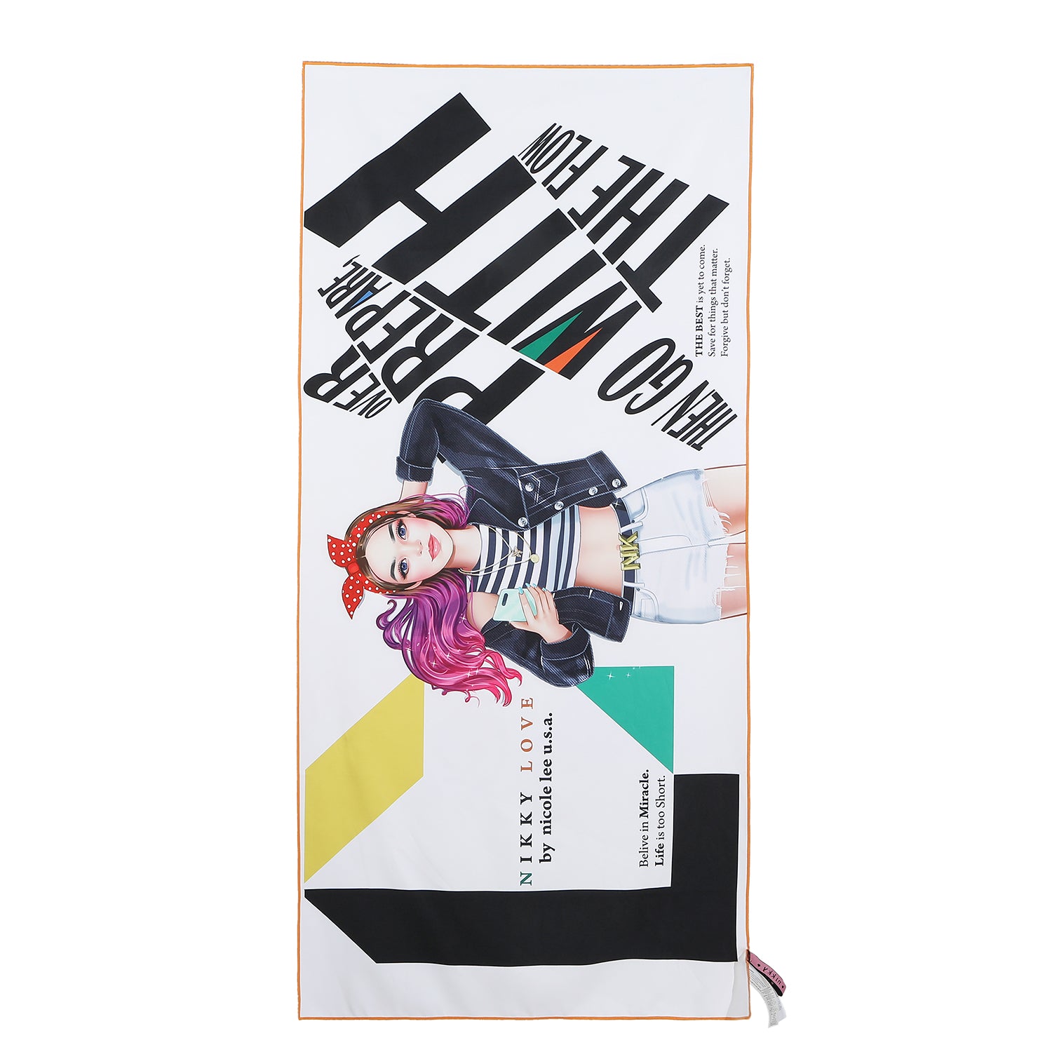 PRINTED BEACH TOWEL (<tc>Nikky</tc>)