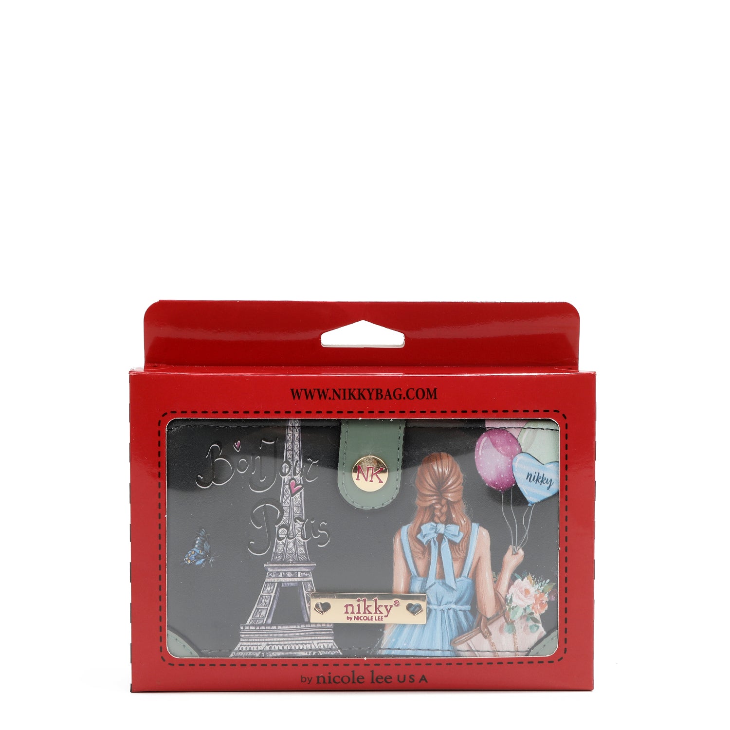 Portafoglio grande con portamonete a doppia cerniera <tc>NIKKY</tc>