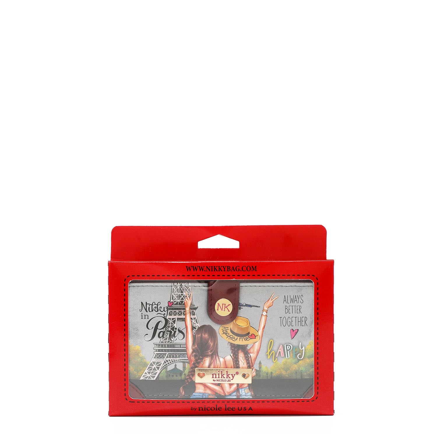 Portafoglio grande con portamonete a doppia cerniera <tc>NIKKY</tc>