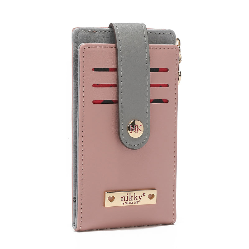 FOLDING CARD HOLDER WITH PURSE