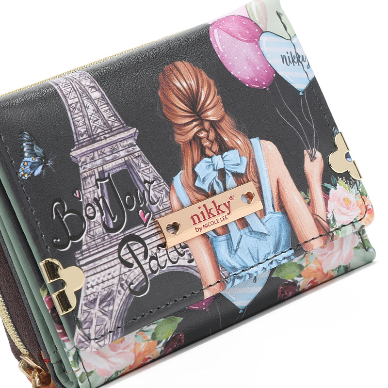 WALLET WITH TRIPLE DIVISION + ZIPPER PURSE
