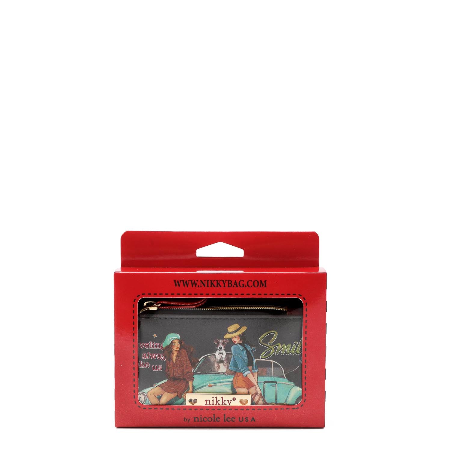 MONEDERO PEQUEÑO PLANO CON CREMALLERA