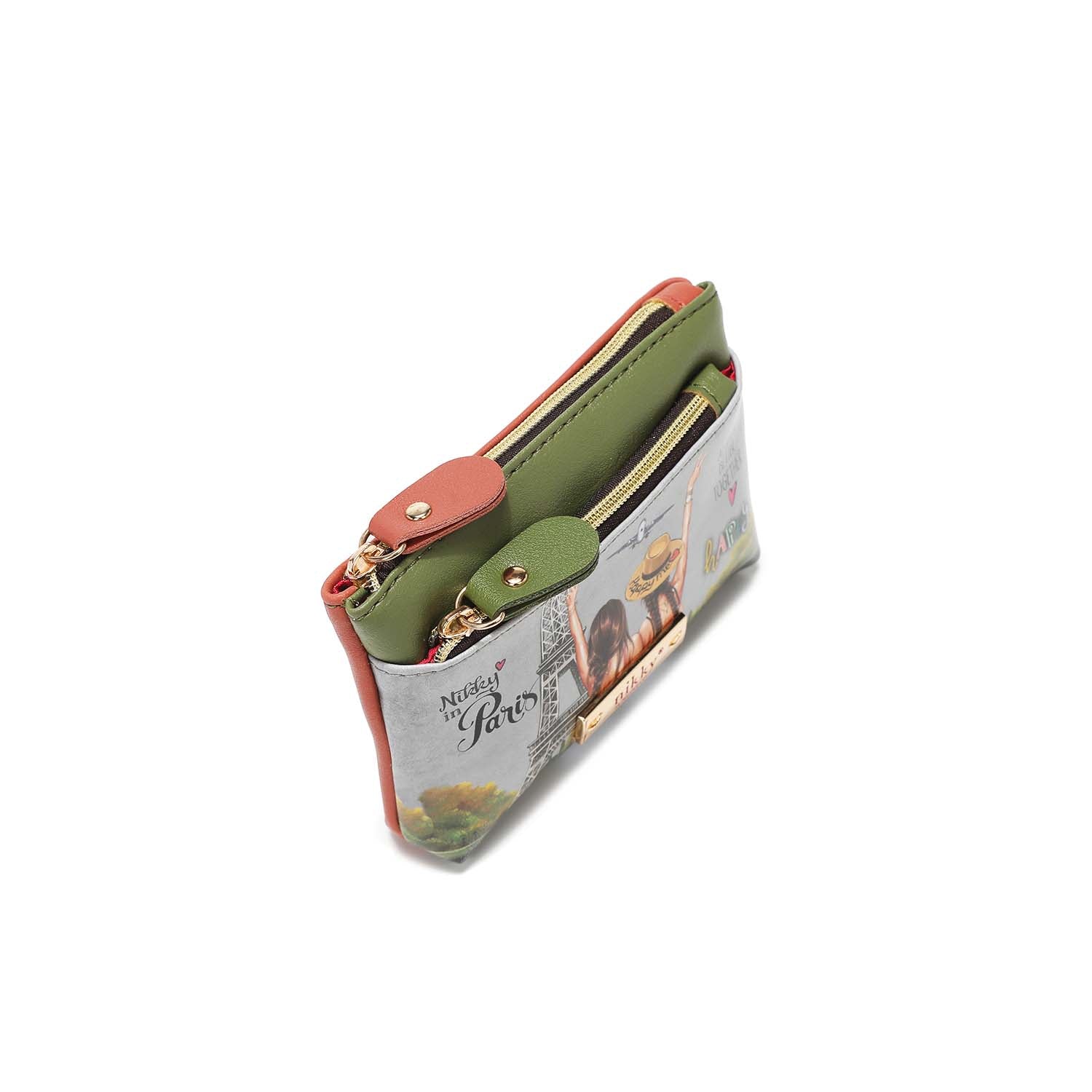 MONEDERO PEQUEÑO PLANO CON CREMALLERA