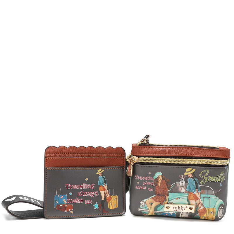 2 PIECE SET (CARD HOLDER AND NEEDLE BAG)