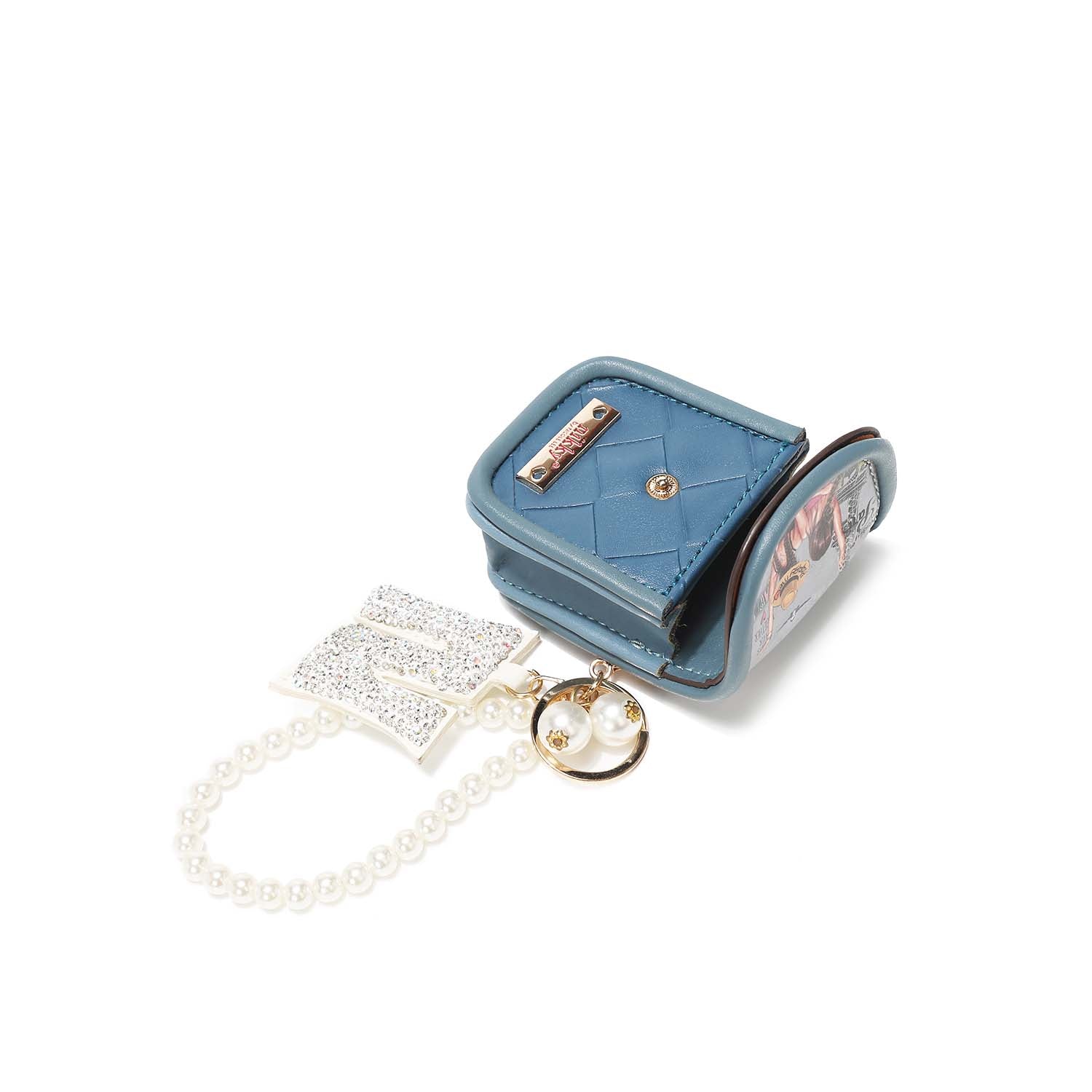 SCHLÜSSELANHÄNGER MIT KOPFHÖRERHALTER UND PERLENARMBAND <tc>NIKKY</tc>