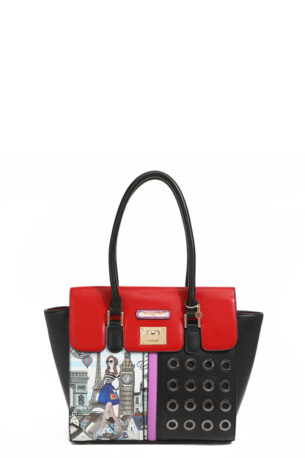 "ELSA GOES PARIS" STRUCTURED HANDBAG