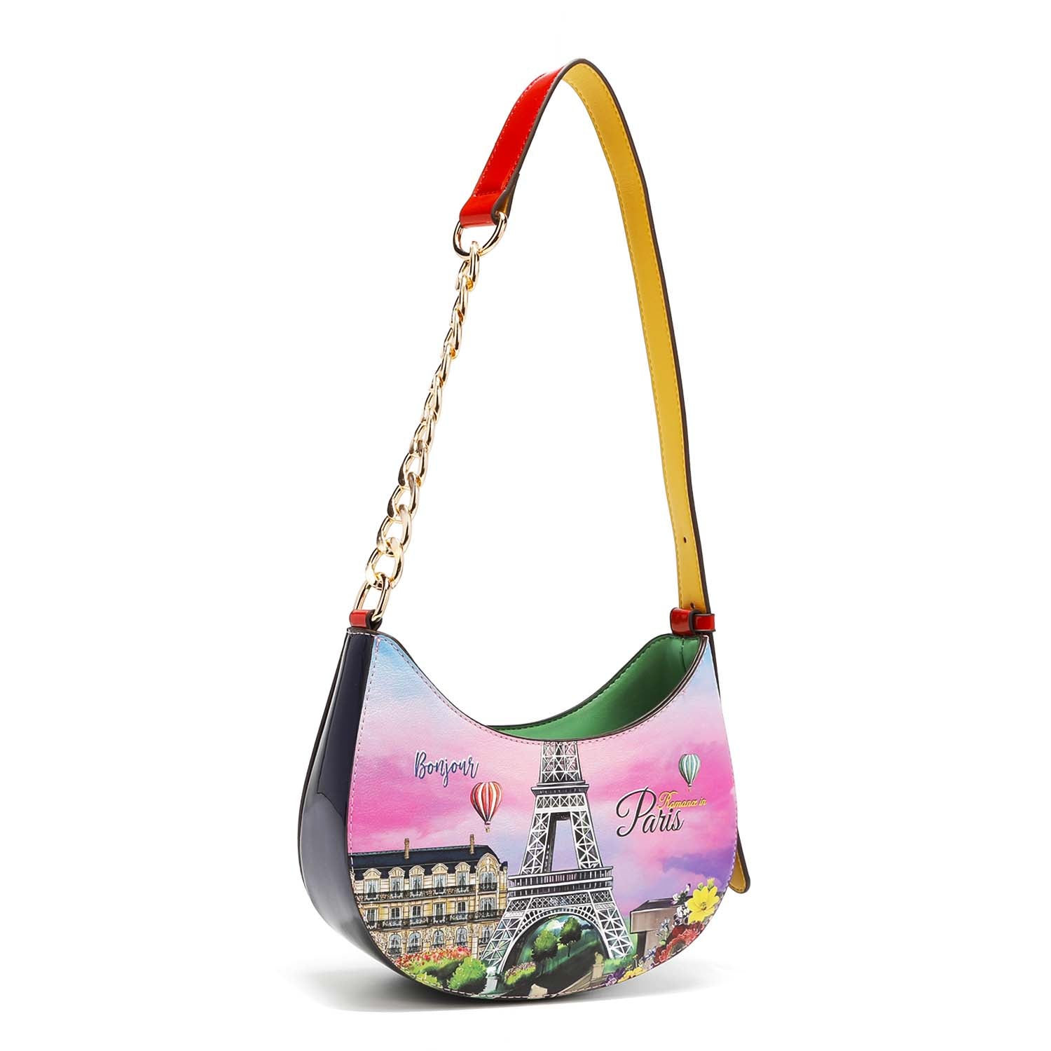 Borsa a tracolla con mezza catena