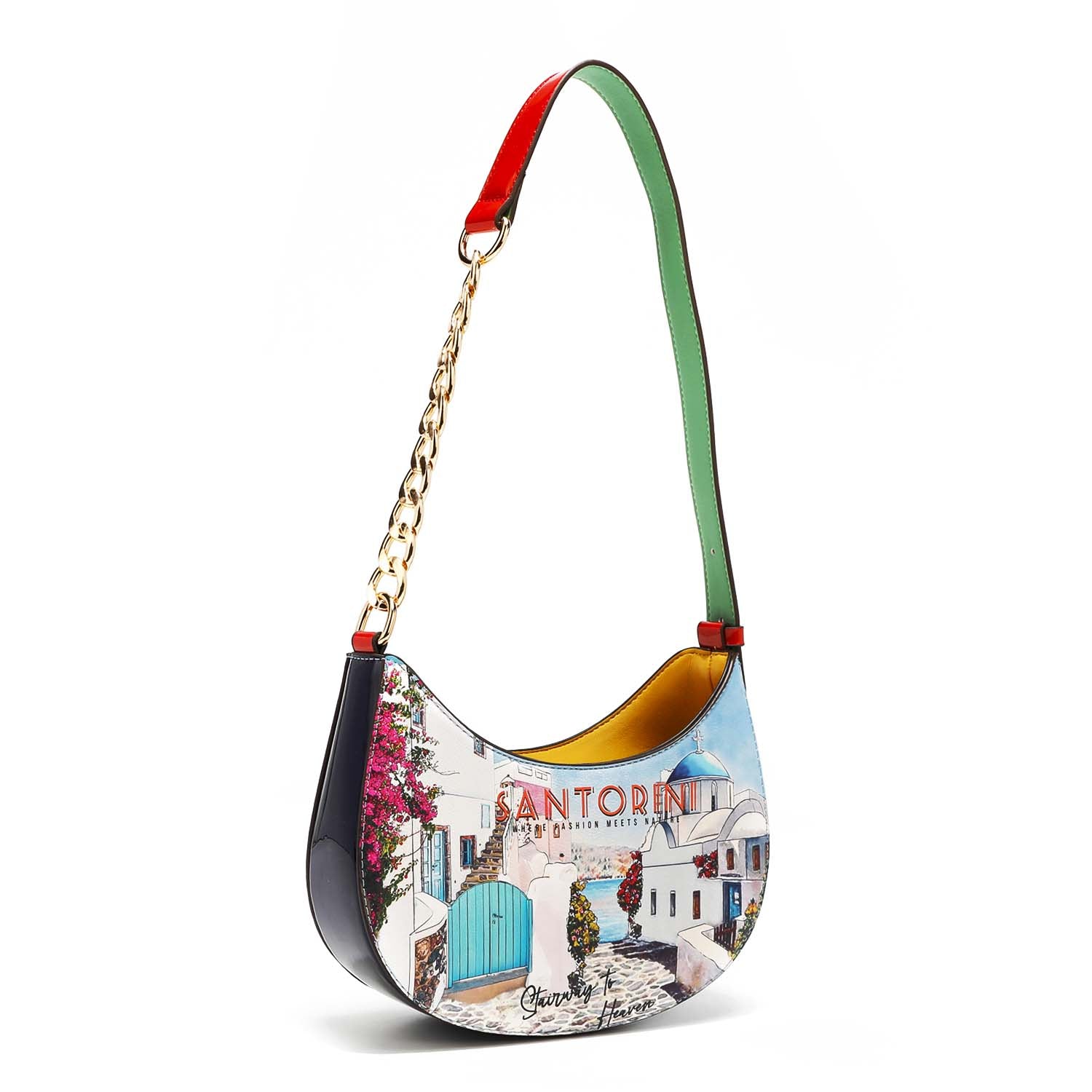 Borsa a tracolla con mezza catena