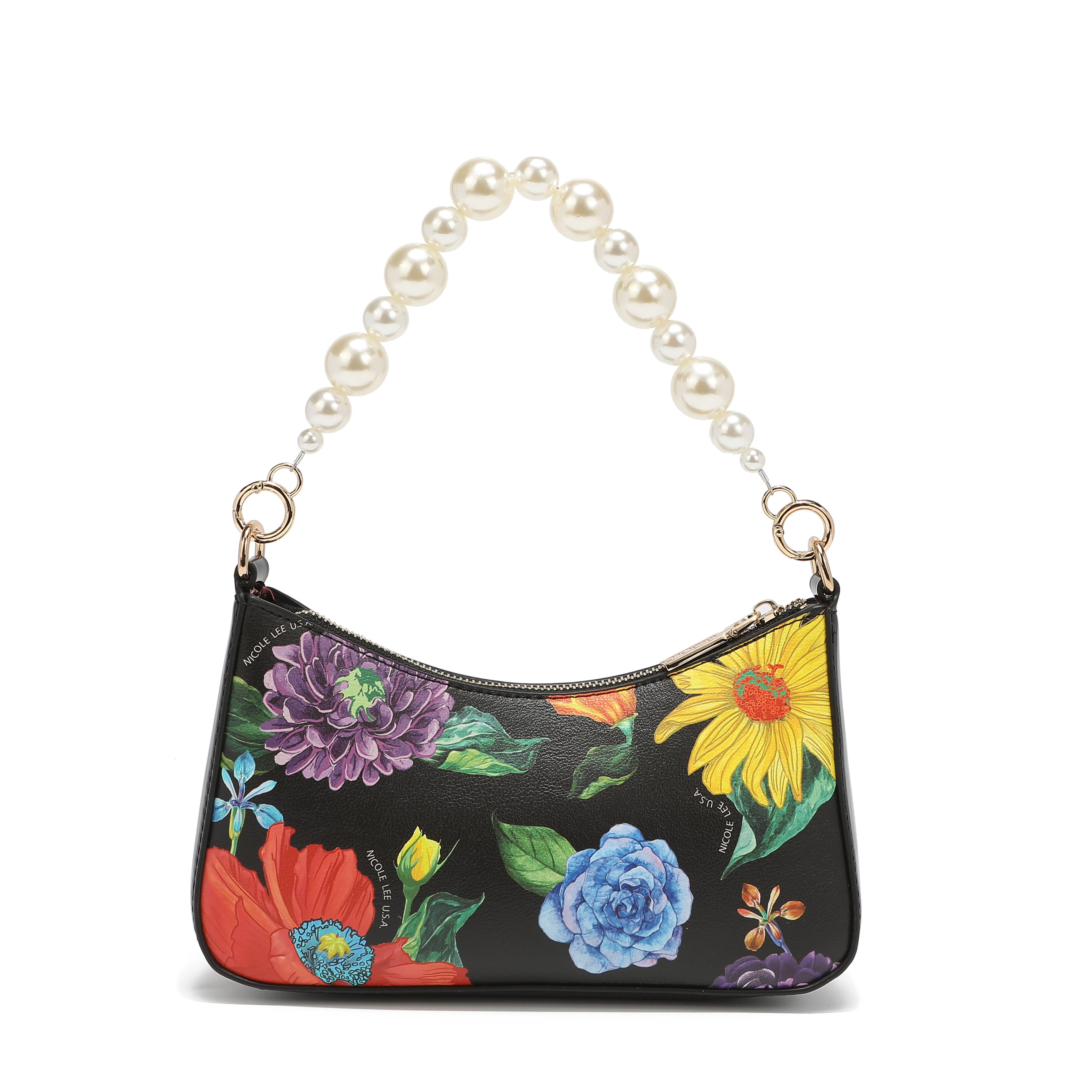 Sac à bandoulière avec poignée perle