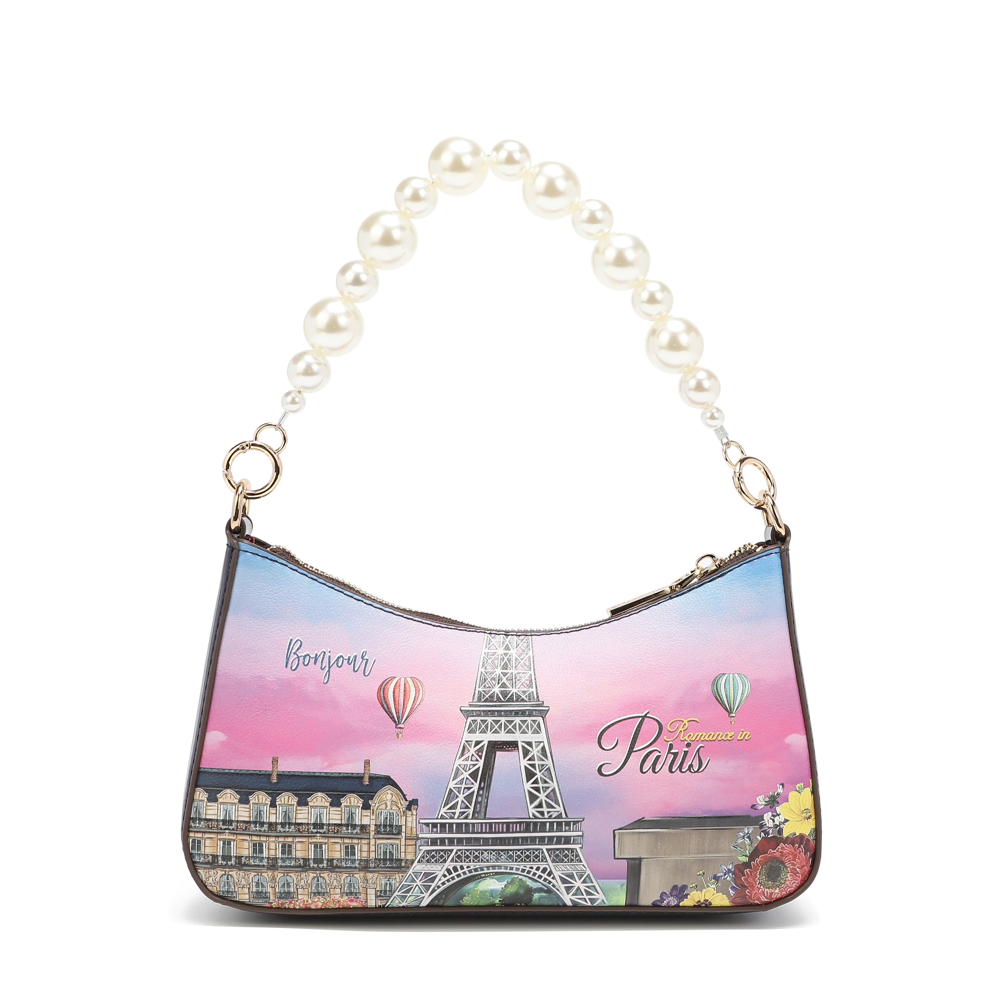 Sac à bandoulière avec poignée perle