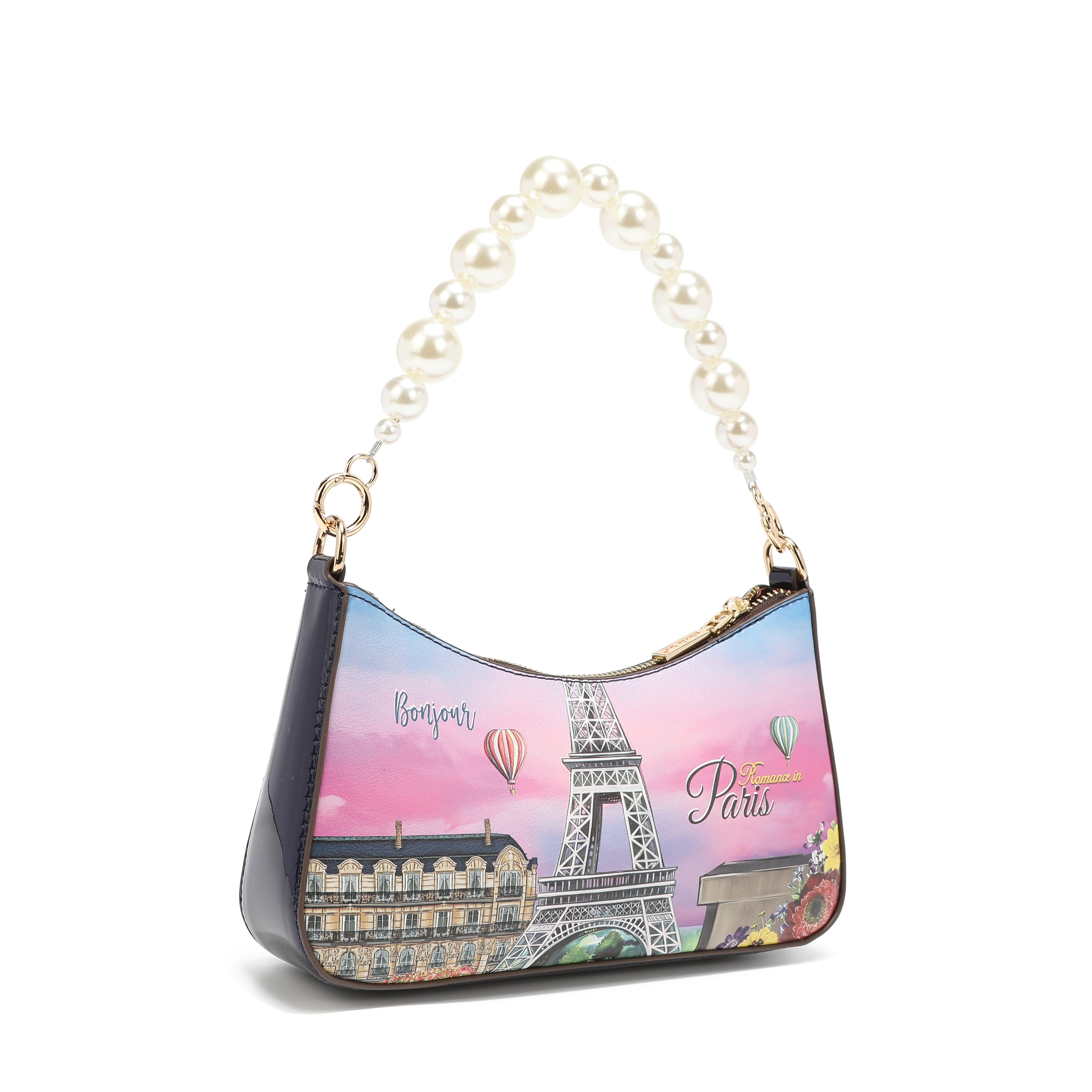 Sac à bandoulière avec poignée perle