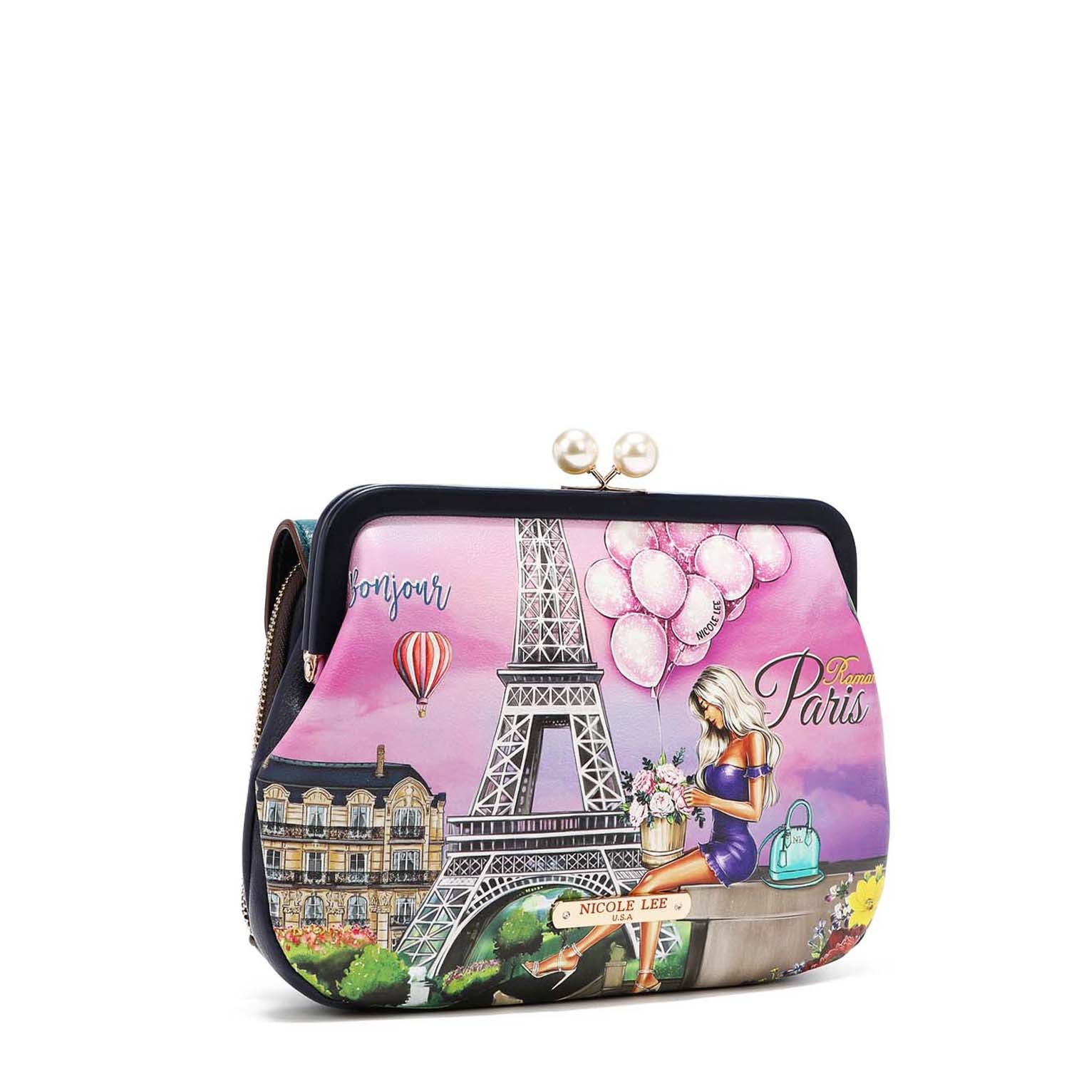 Bandolera con spilla Kisslock