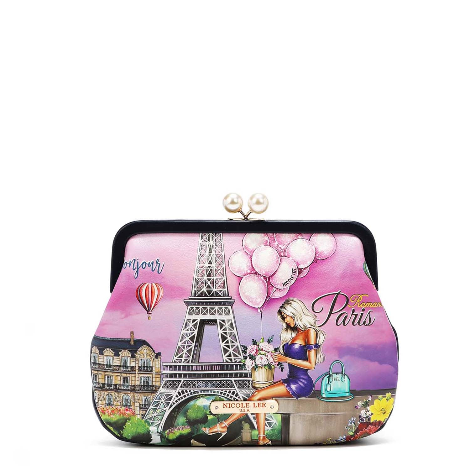 Bandolera con spilla Kisslock