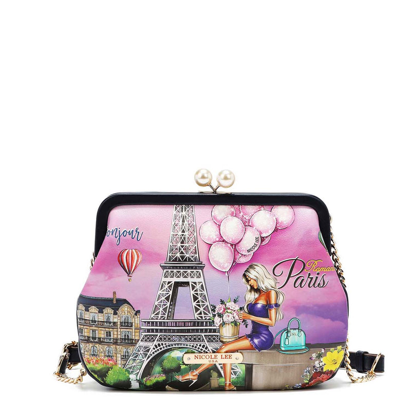 CROSSBODY BAG WITH KISSLOCK CLASP