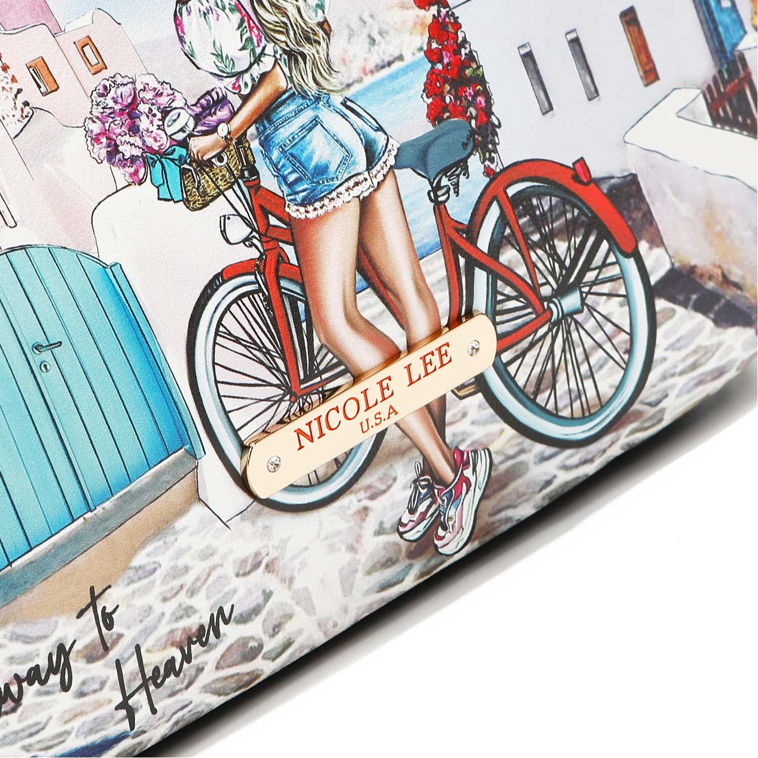 Bandolera con spilla Kisslock