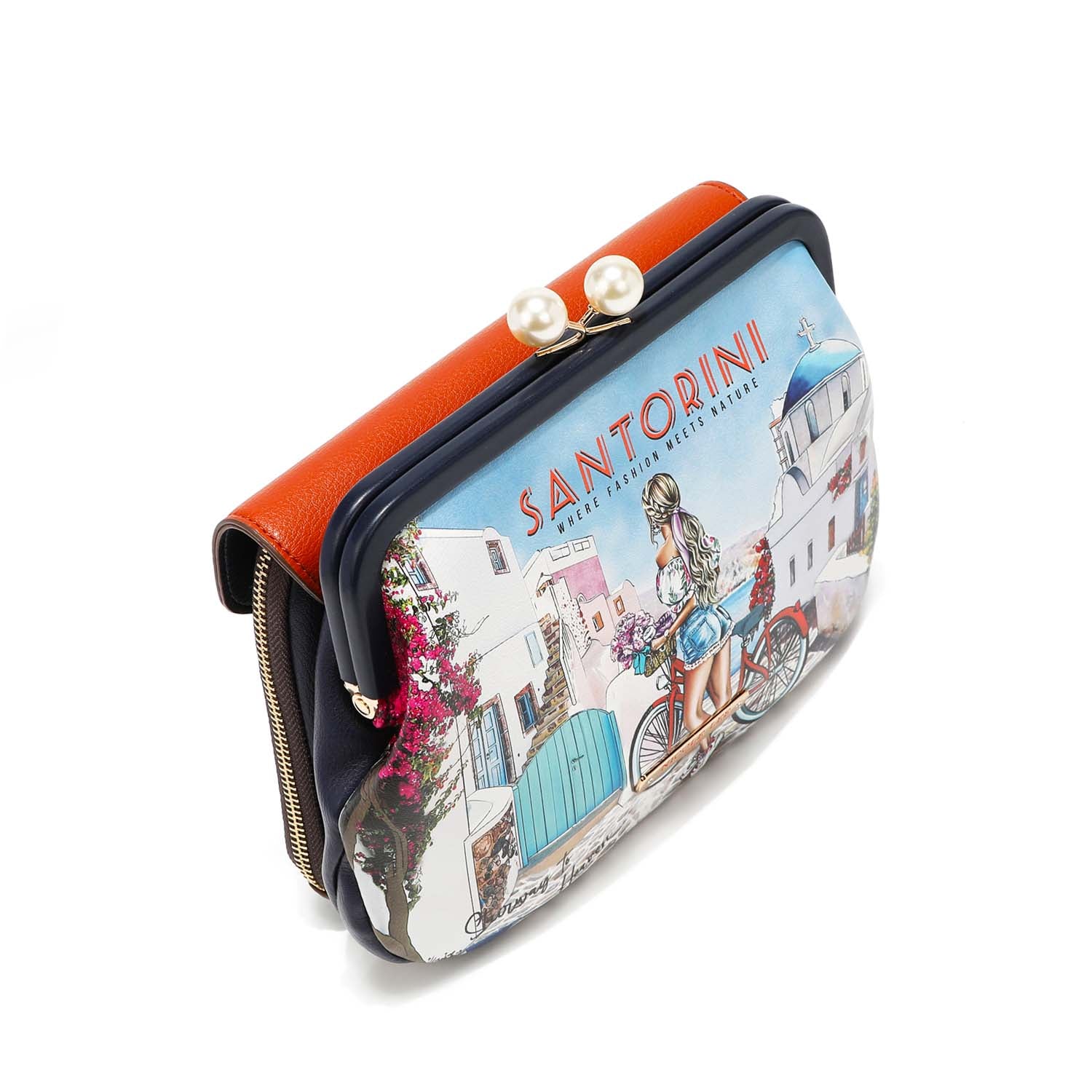 Bandolera con spilla Kisslock