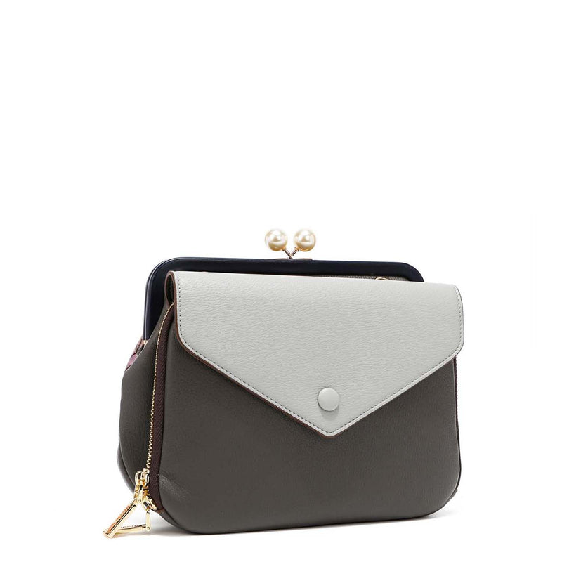 CROSSBODY BAG WITH KISSLOCK CLASP