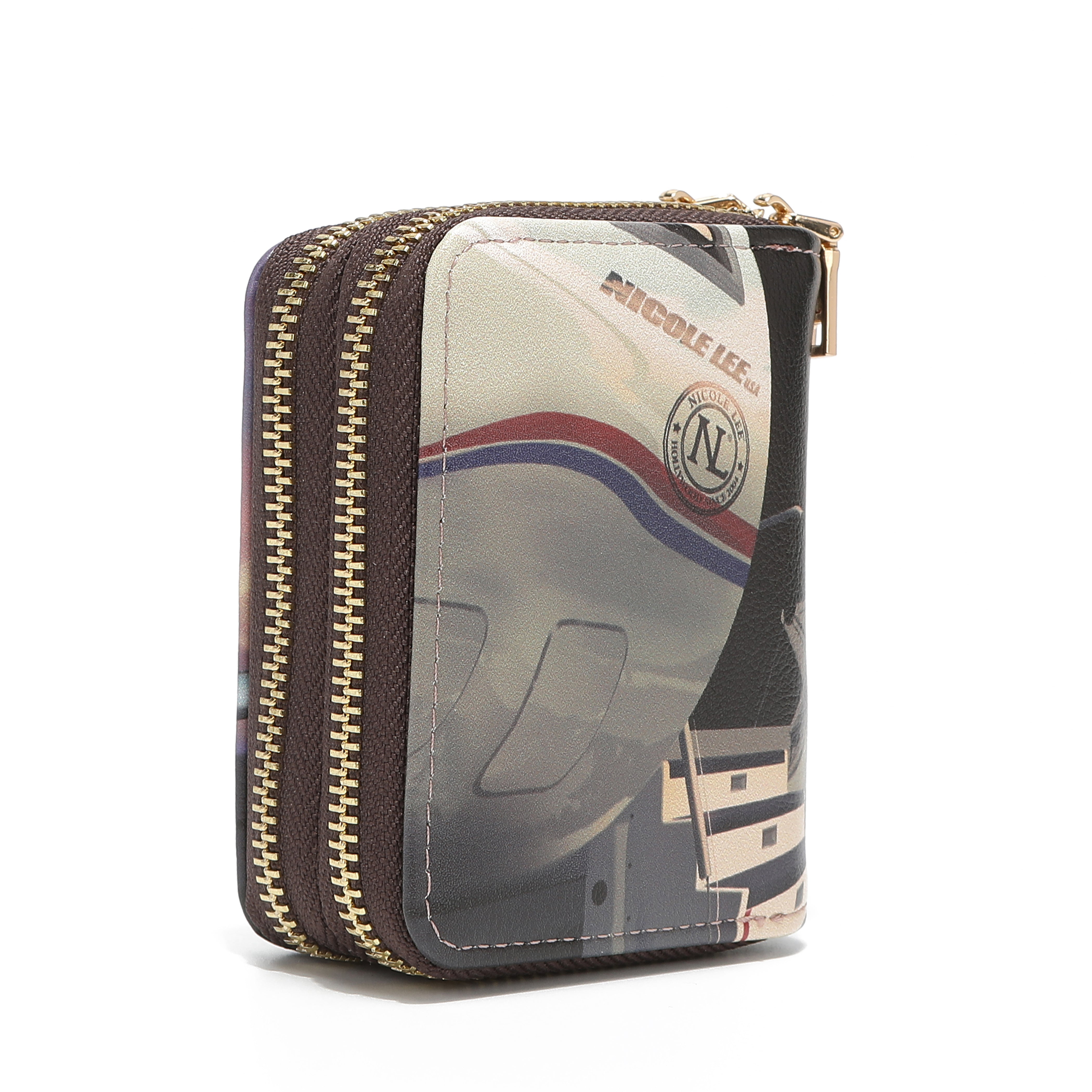 Modefunktionales Portfolio für Doppelzip -Karten