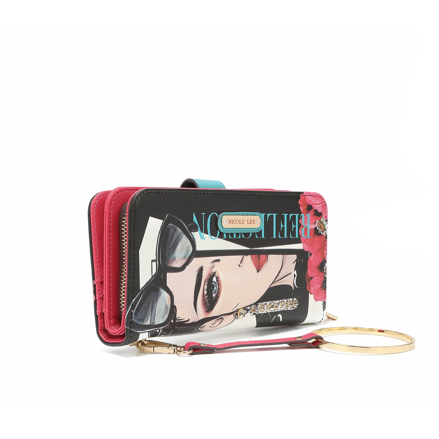 Mode gedrucktes Portfolio mit Reißverschluss