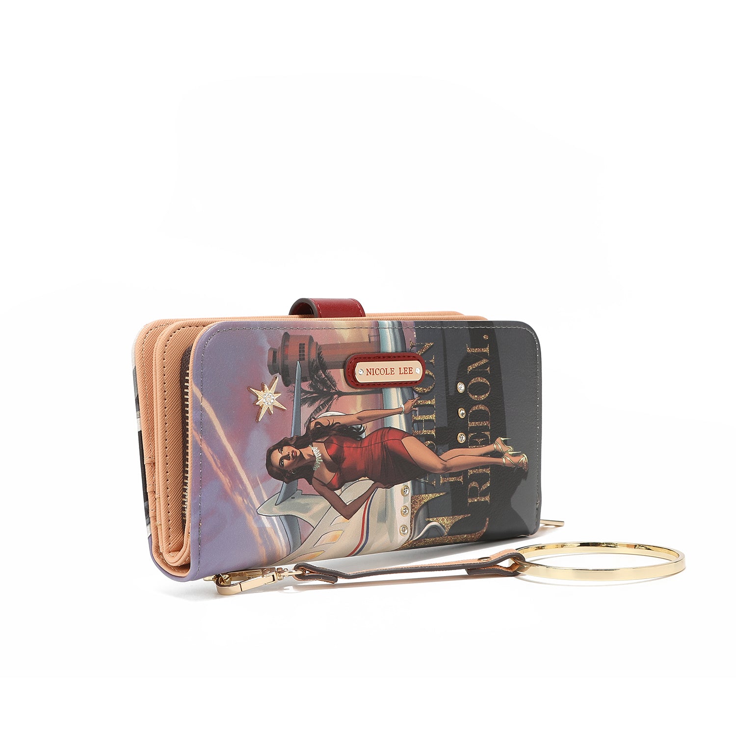 Mode gedrucktes Portfolio mit Reißverschluss