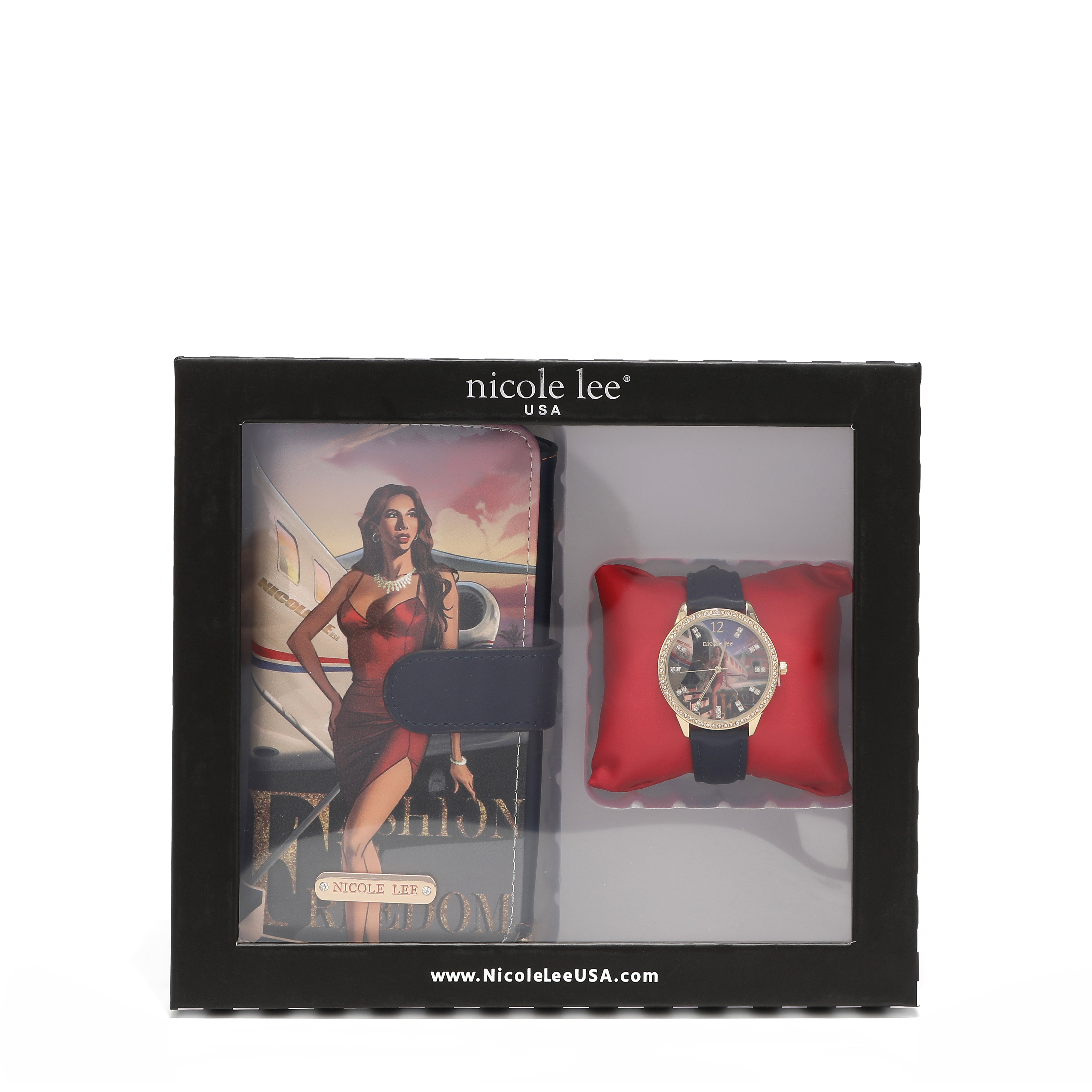 2 -piece accessories set (clock, phone case + bandit wallet)