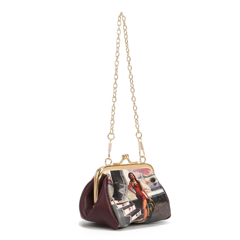 PURSE WITH KISS LOCK CLASP