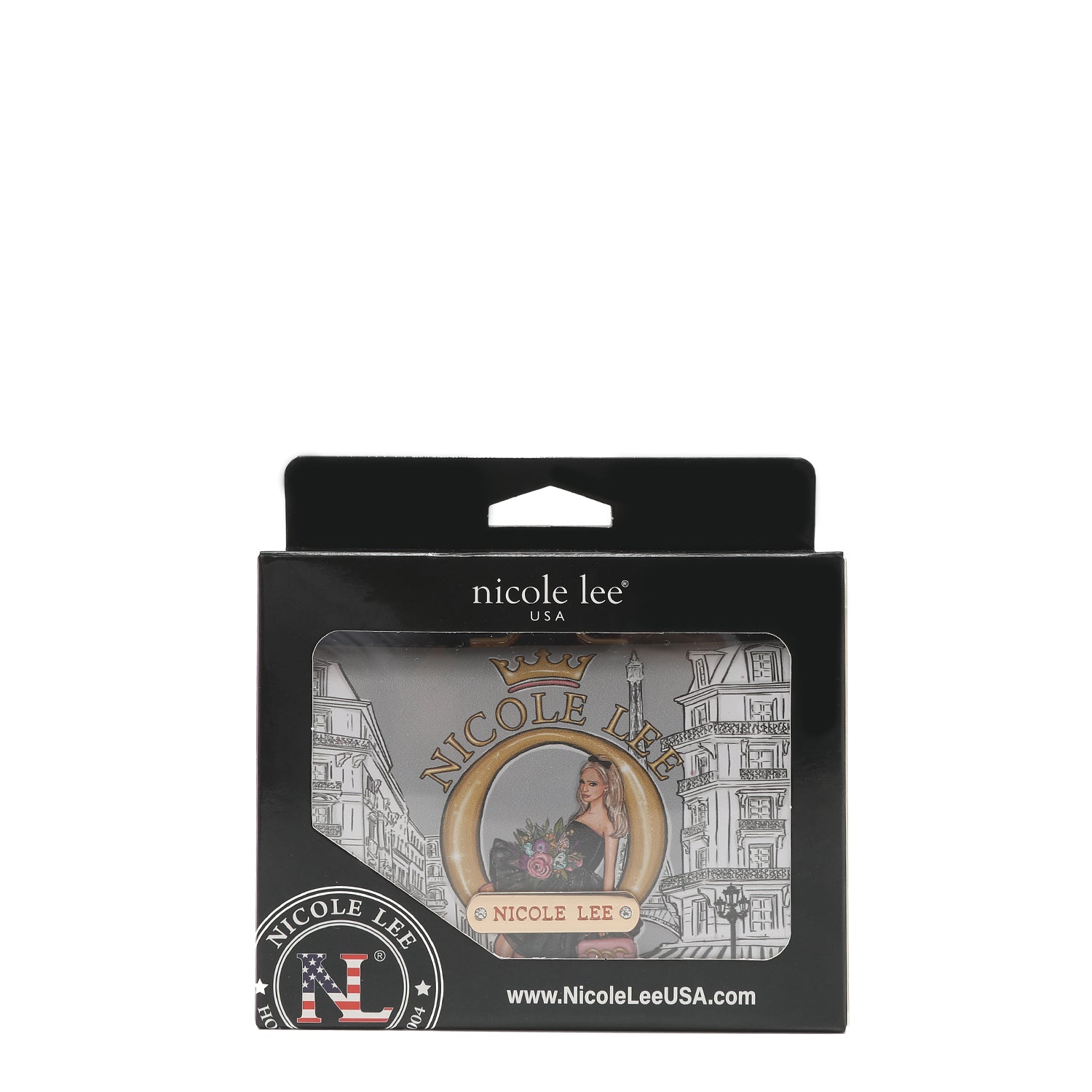 Triple Fashion Compact Portfolio mit RFID -Block