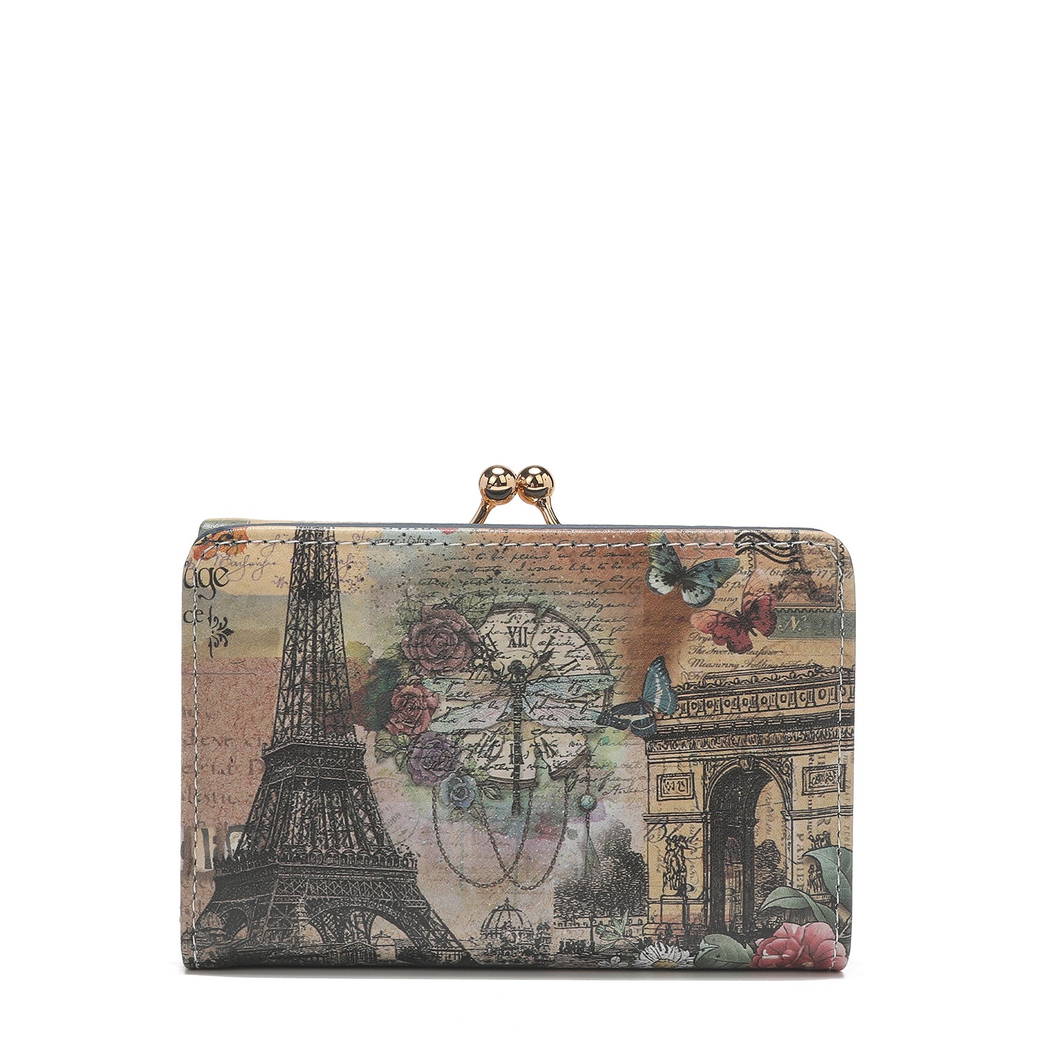 Triple Fashion Compact Portfolio mit RFID -Block