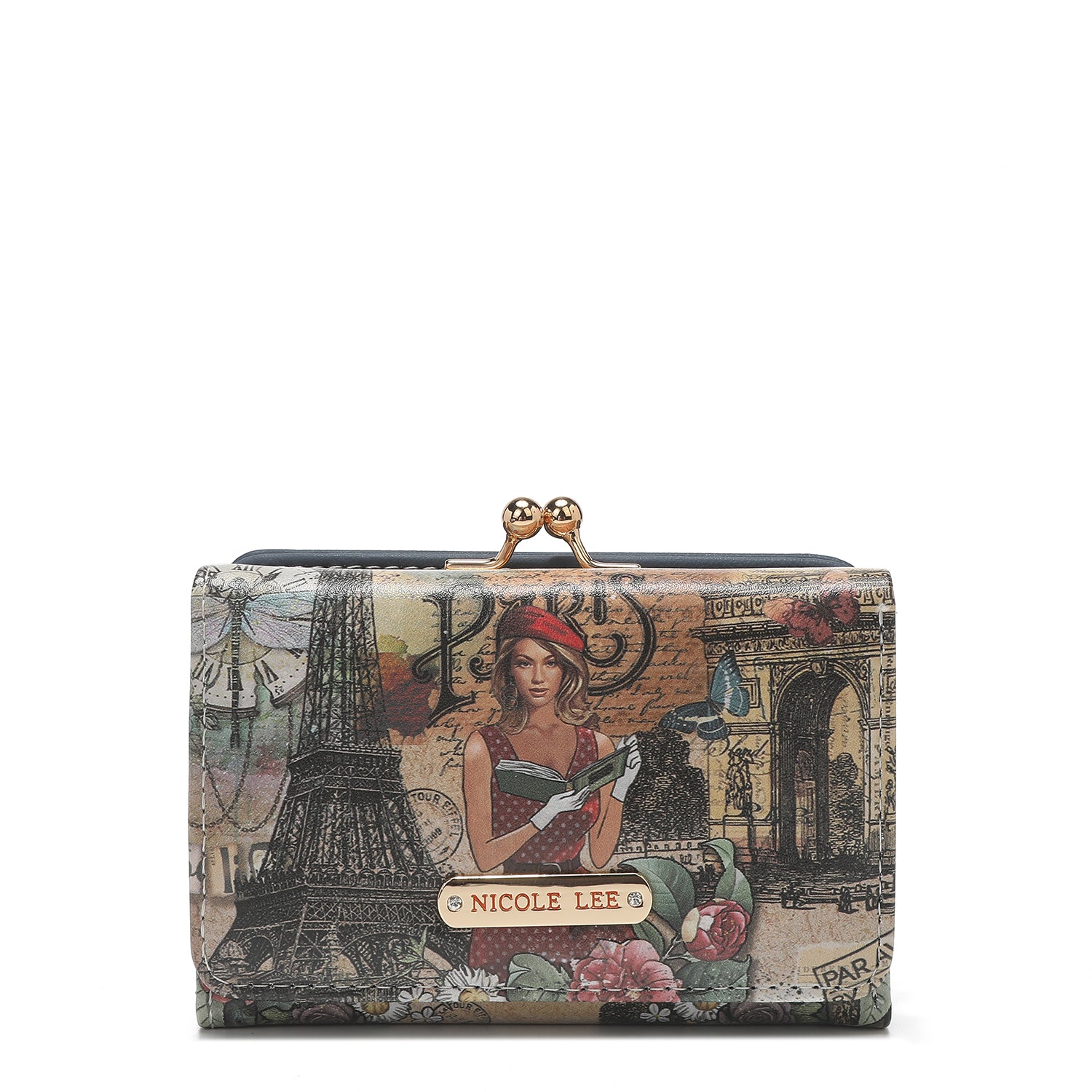 Triple Fashion Compact Portfolio mit RFID -Block