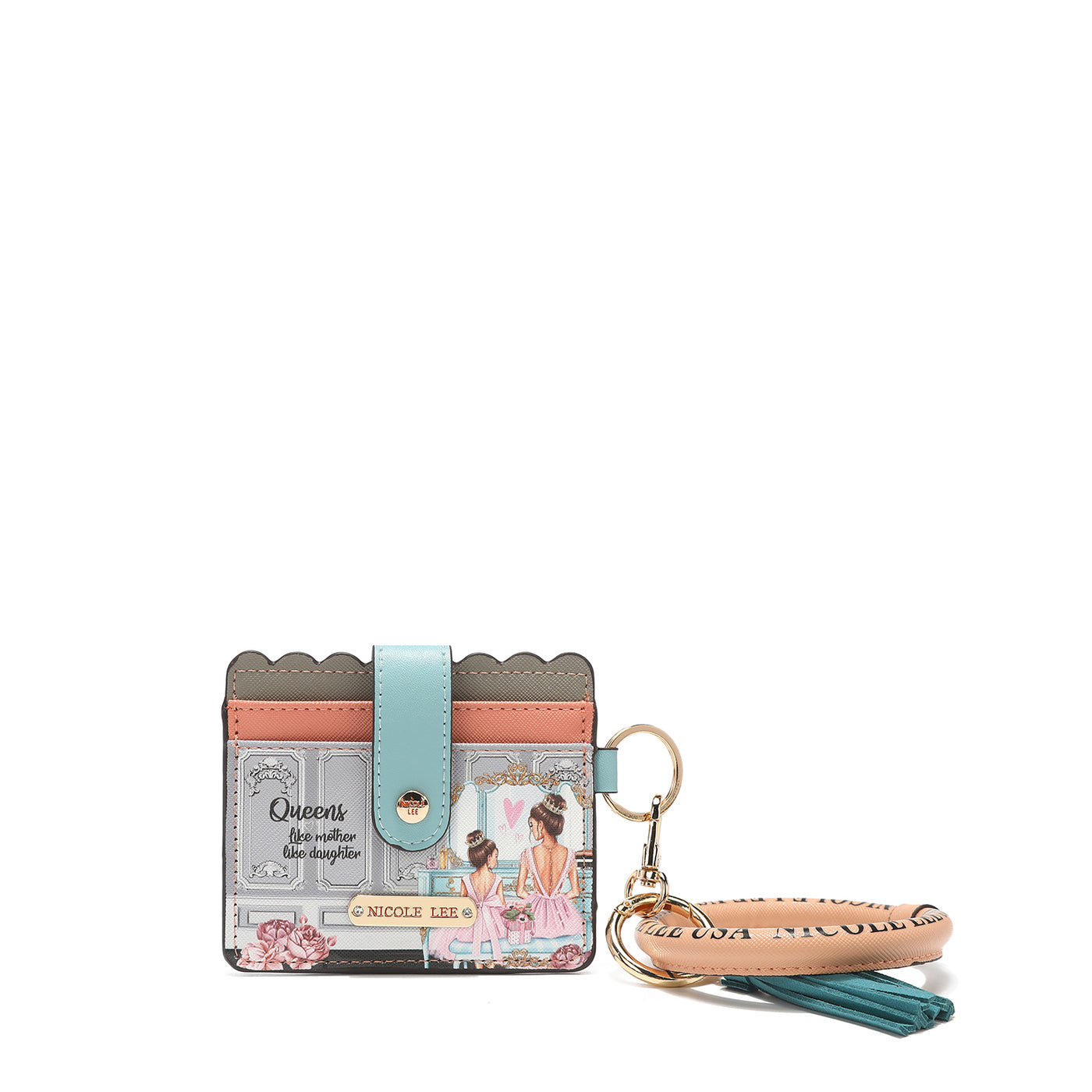 Llavero Pulsera Con Bolsillo Para Tarjetero, Llavero Con Borla, Llavero